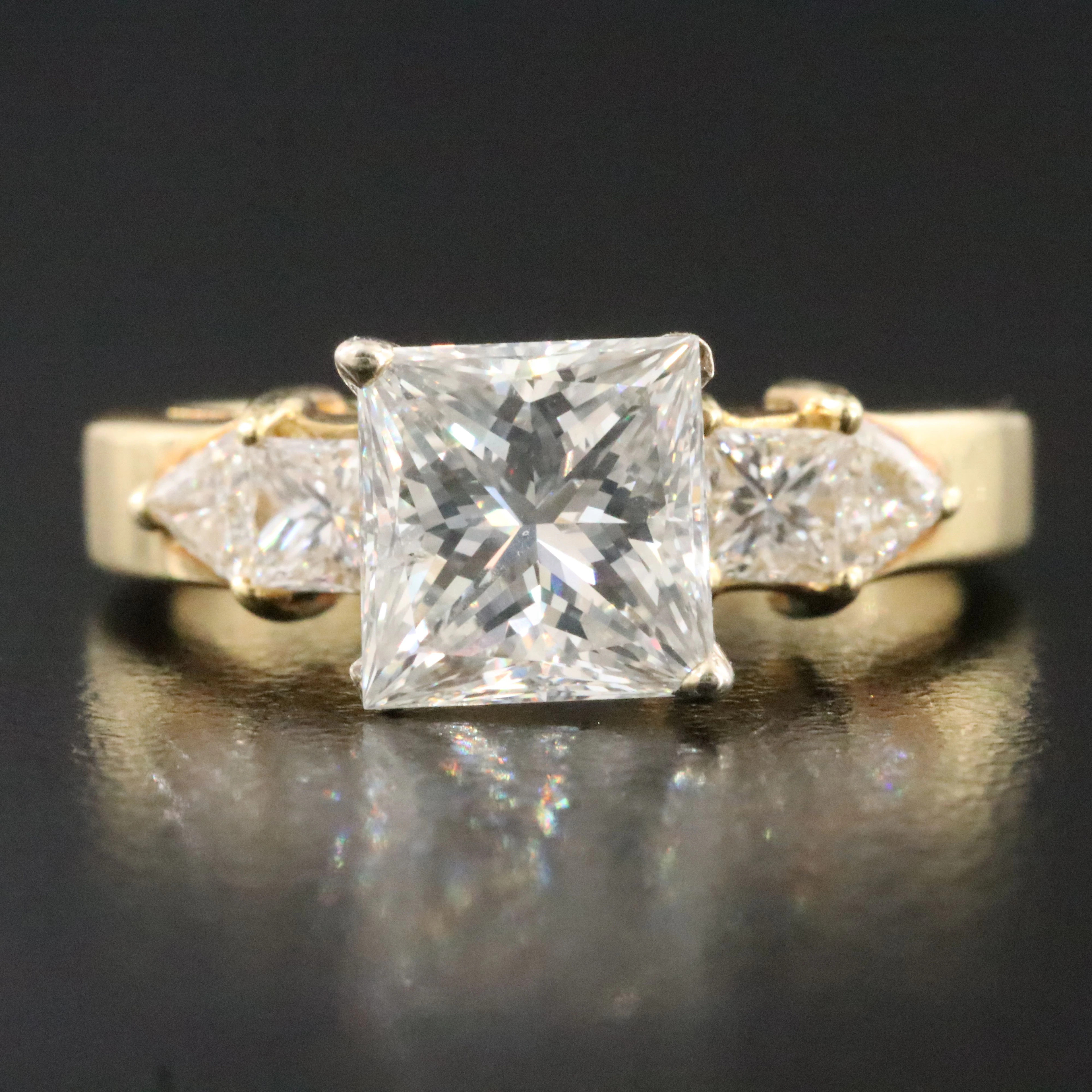 18K 2.76 CTW Diamond Ring with 14K Setting
