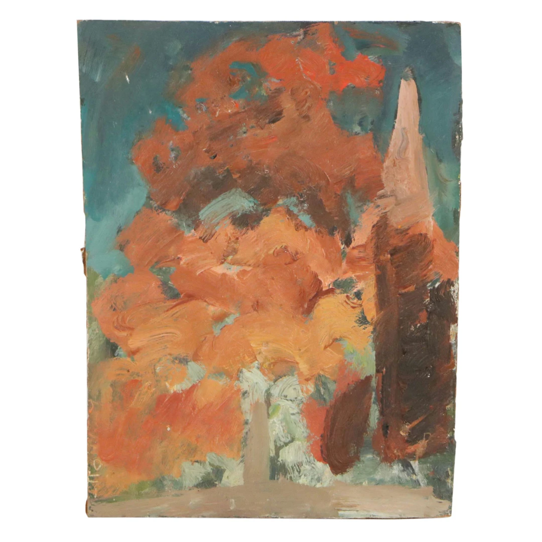 Bernard Lennon Autumn Landscape Oil Painting