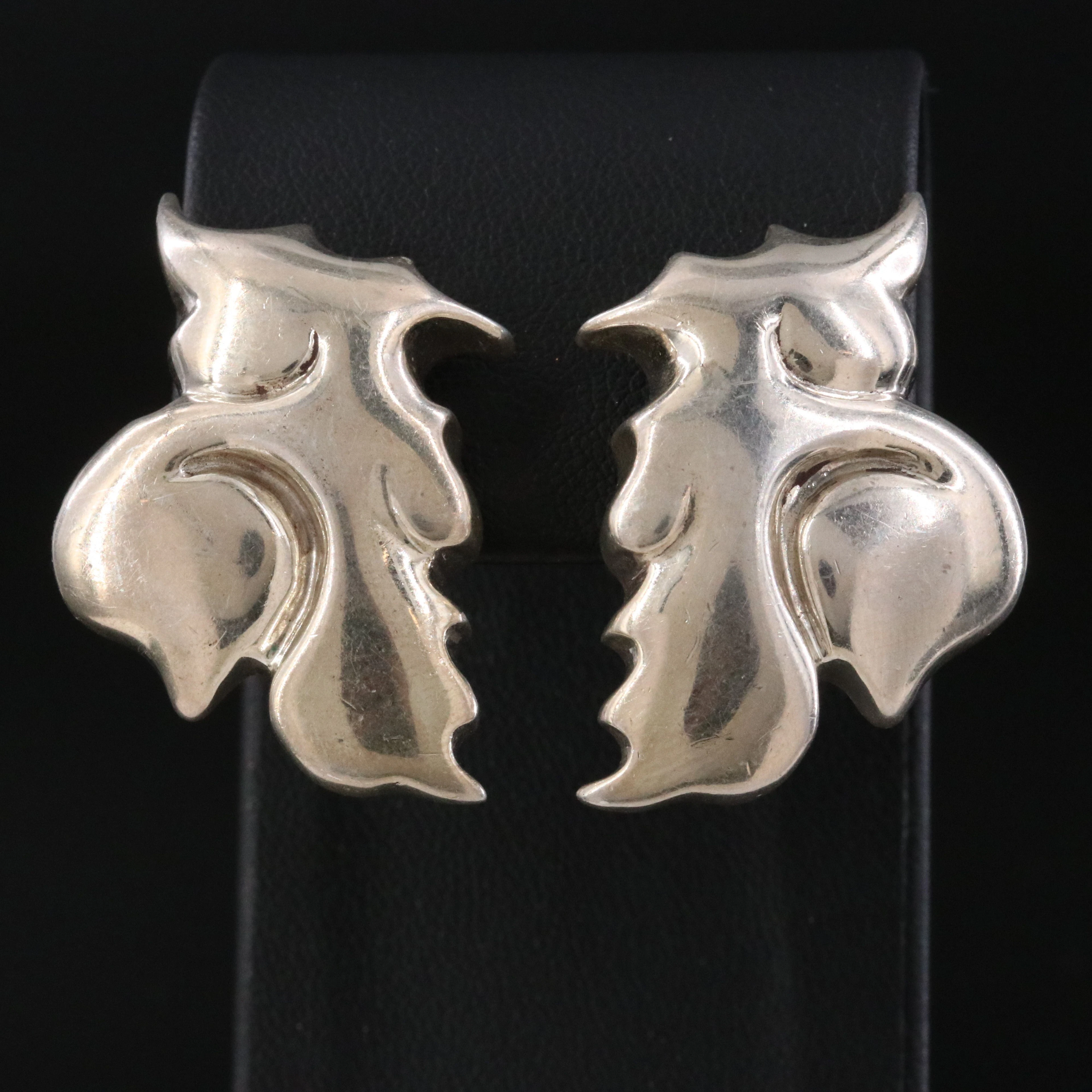 Stephen Dweck Sterling Clip Earrings