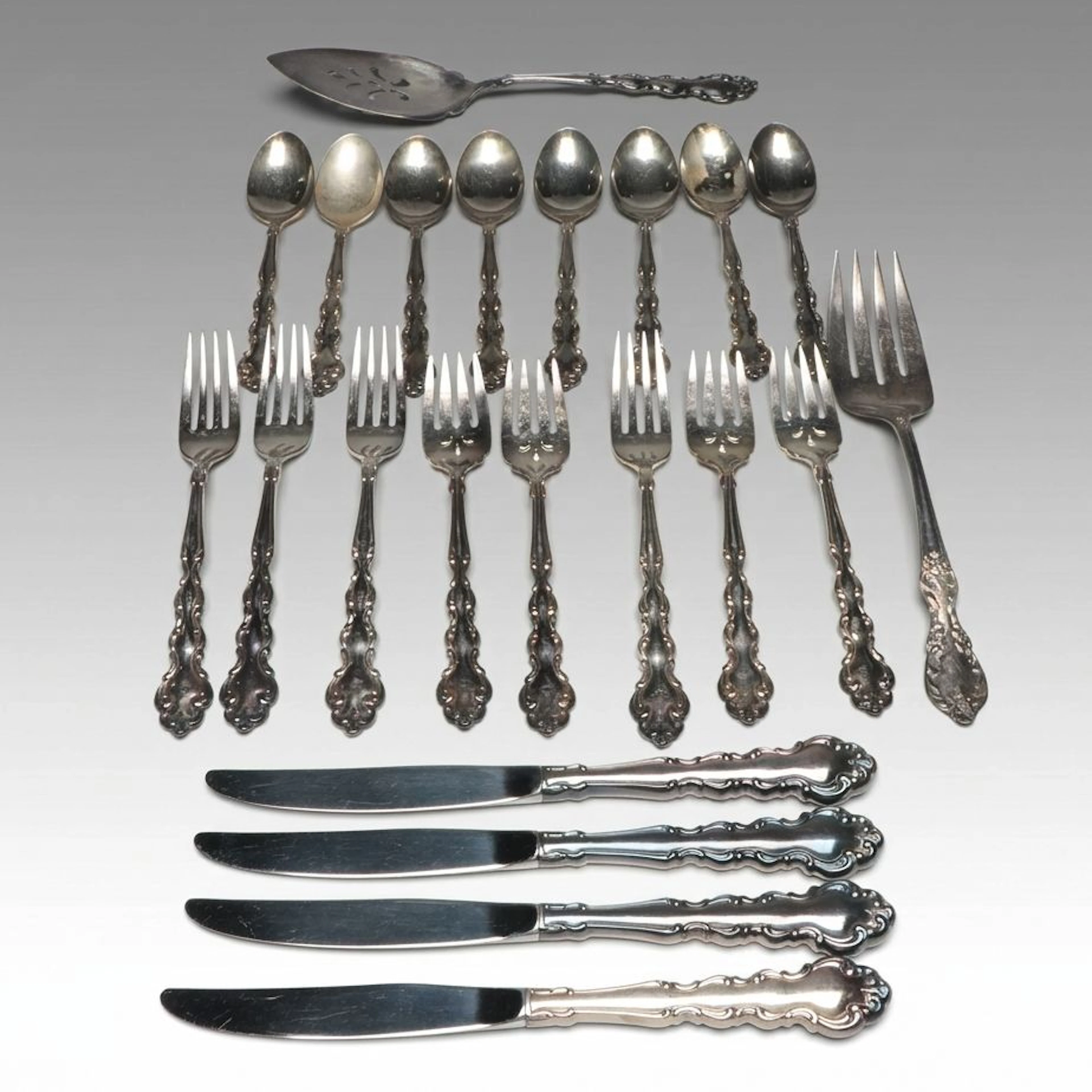 Oneida "Modern Baroque" Silver Plate Flatware