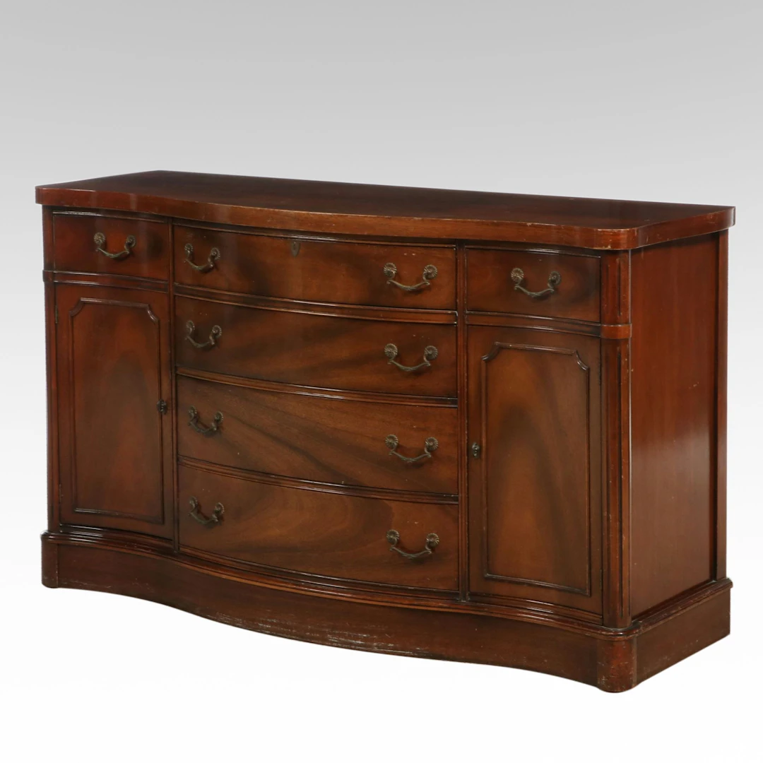Federal Style Mahogany Sideboard, Mid to Late 20th Century