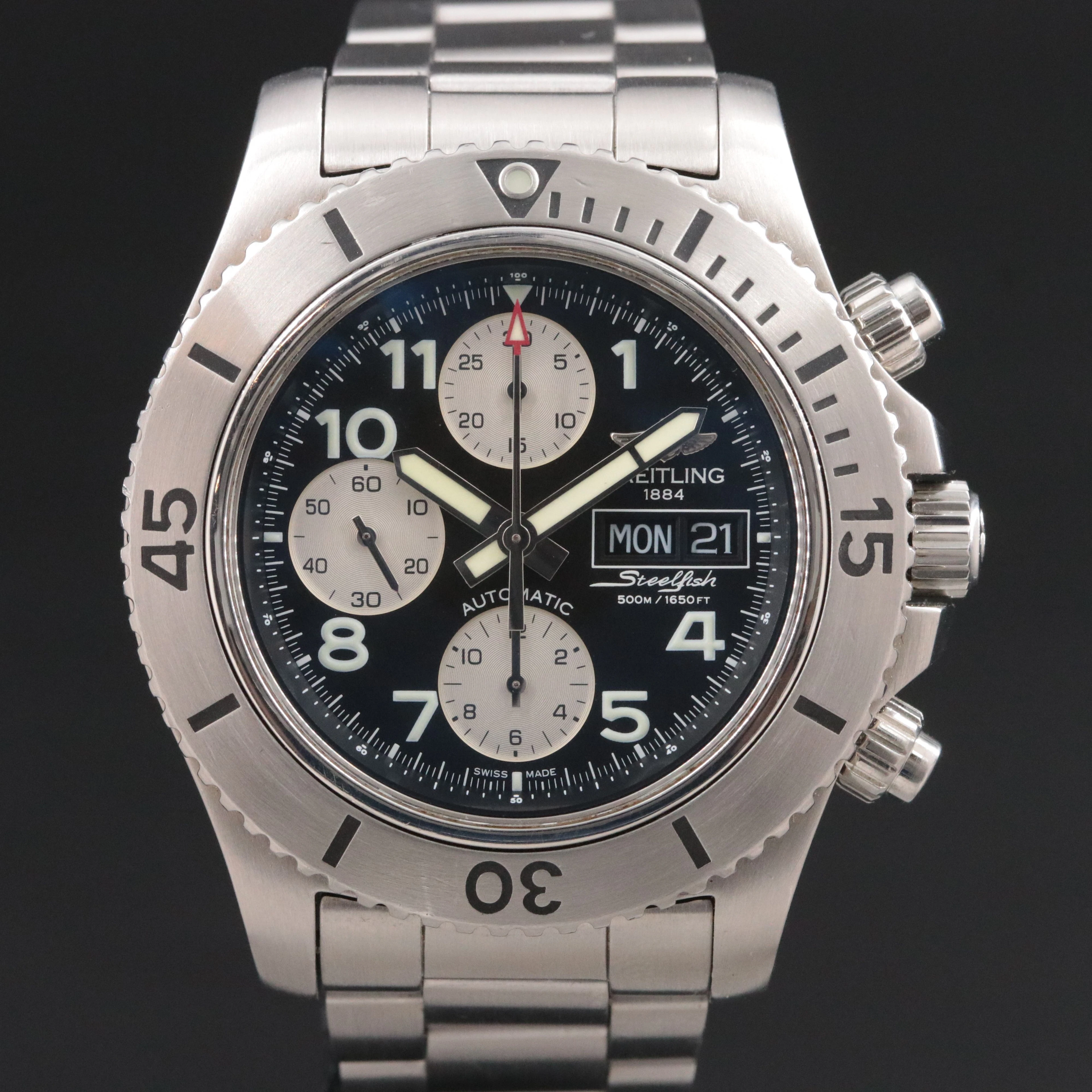 2014 Breitling Superocean Steelfish St. Steel Chronograph Watch Ref. A13341