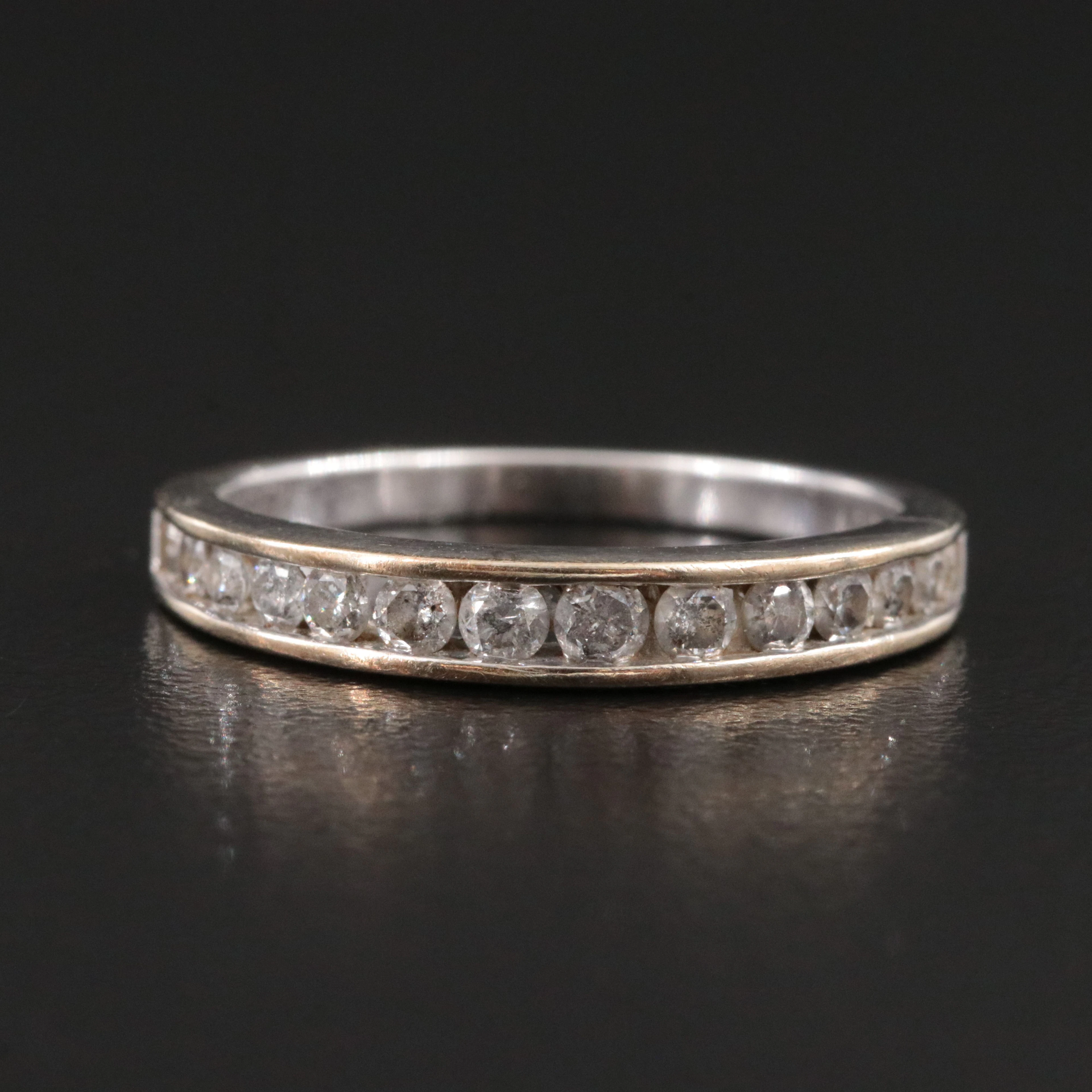 10K 0.50 CTW Diamond Stackable Ring
