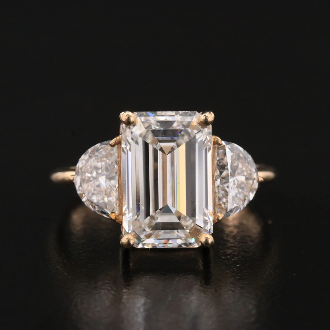 14K 5.05 CTW Lab Grown Diamond Ring with IGI Report