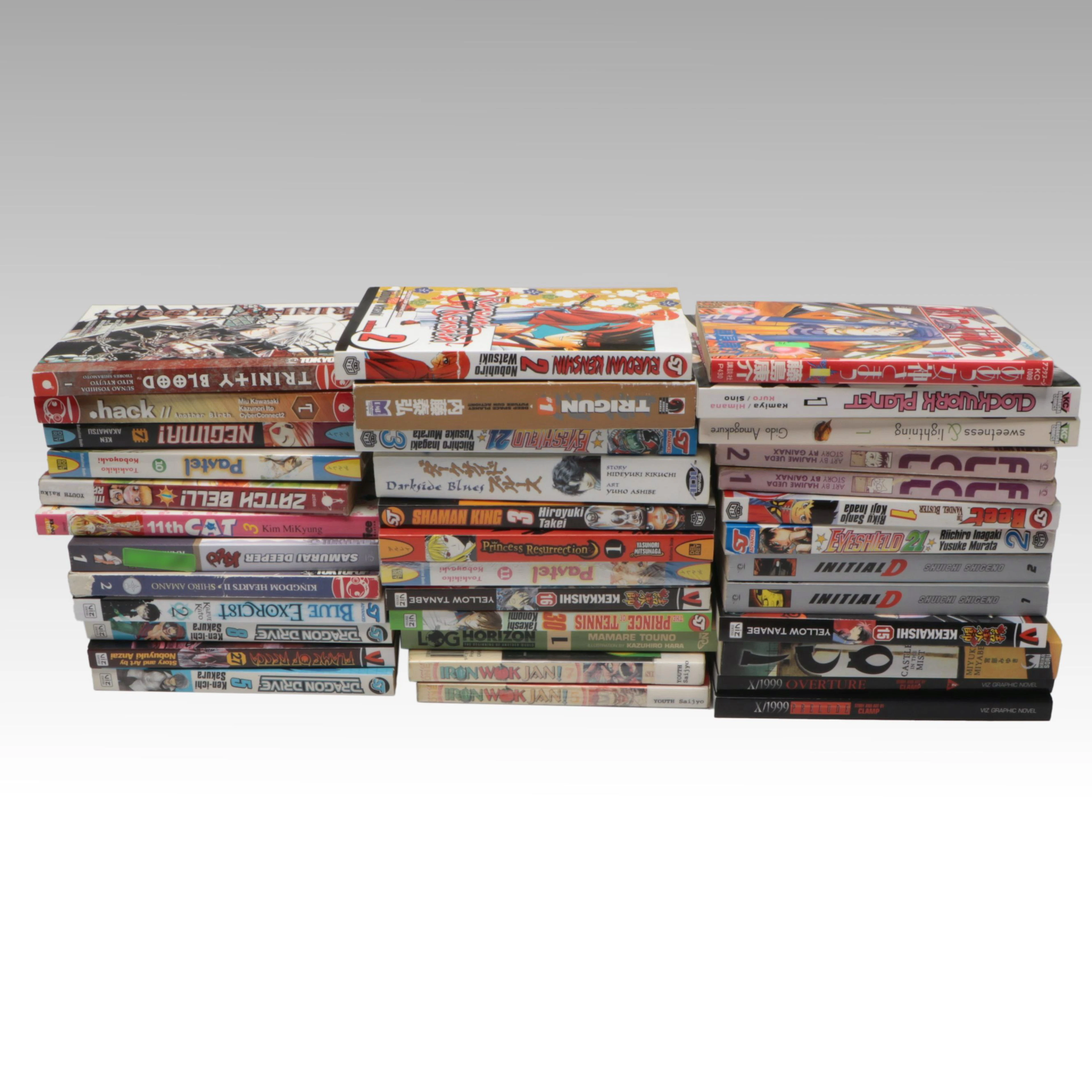 "Initial D", "Shaman King" and More Fiction and Manga Books