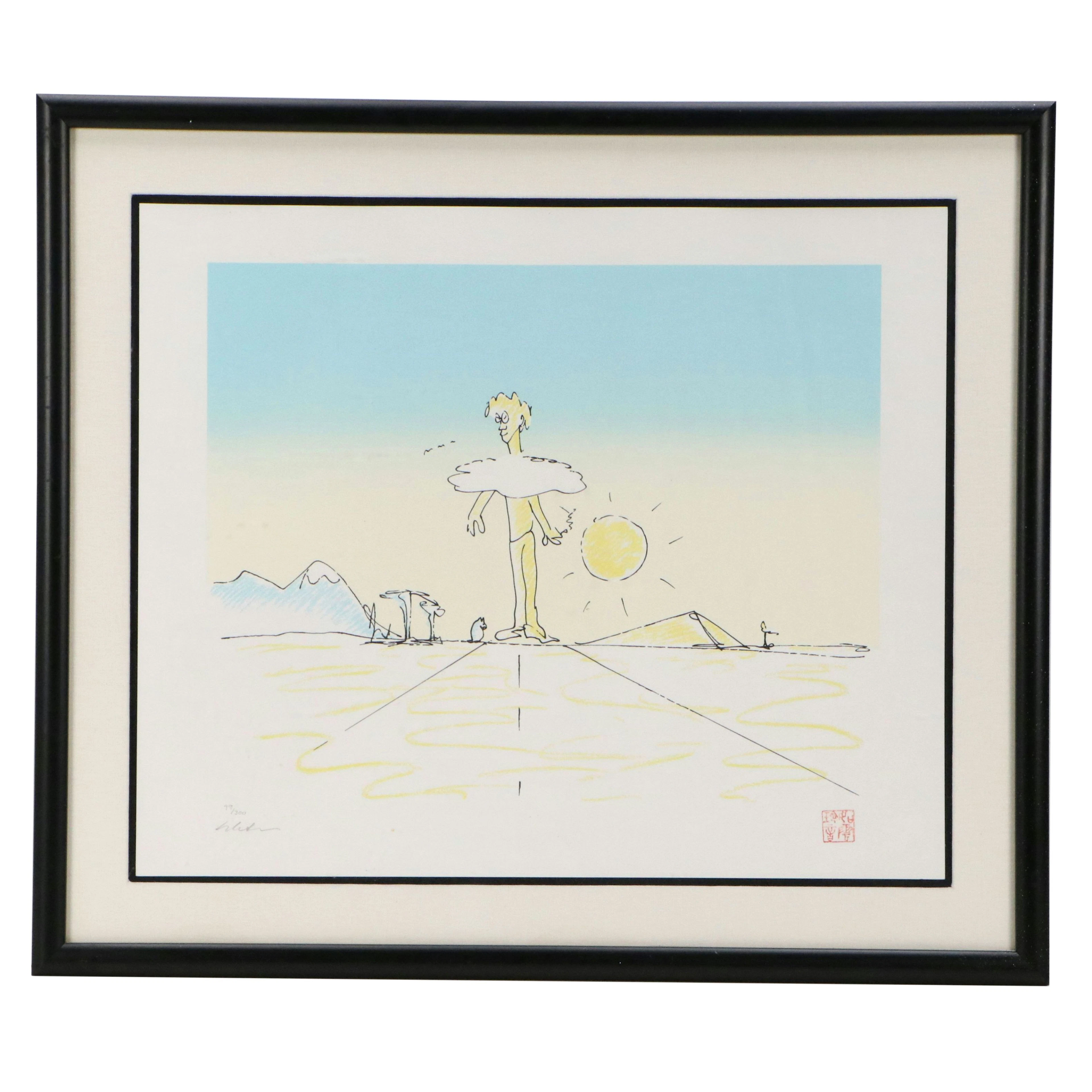 John Lennon Serigraph "Peace on Earth," 1991