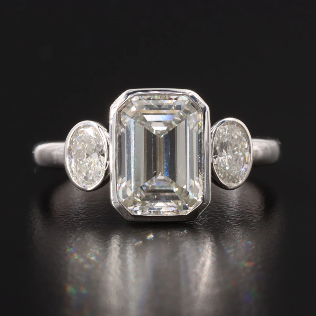 14K 3.00 CTW Lab Grown Diamond Ring with IGI Report