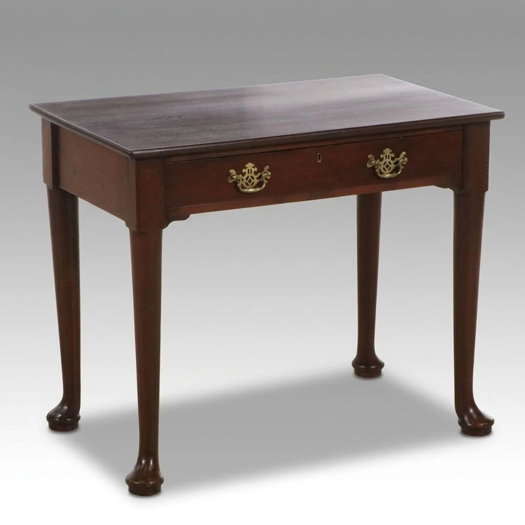 Chippendale Style Mahogany Bench-Made Side Table, Late 19th/Early 20th Century