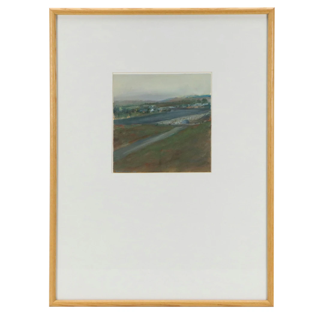 Cole Carothers Landscape Oil Painting "Trust the Bridge," 1996