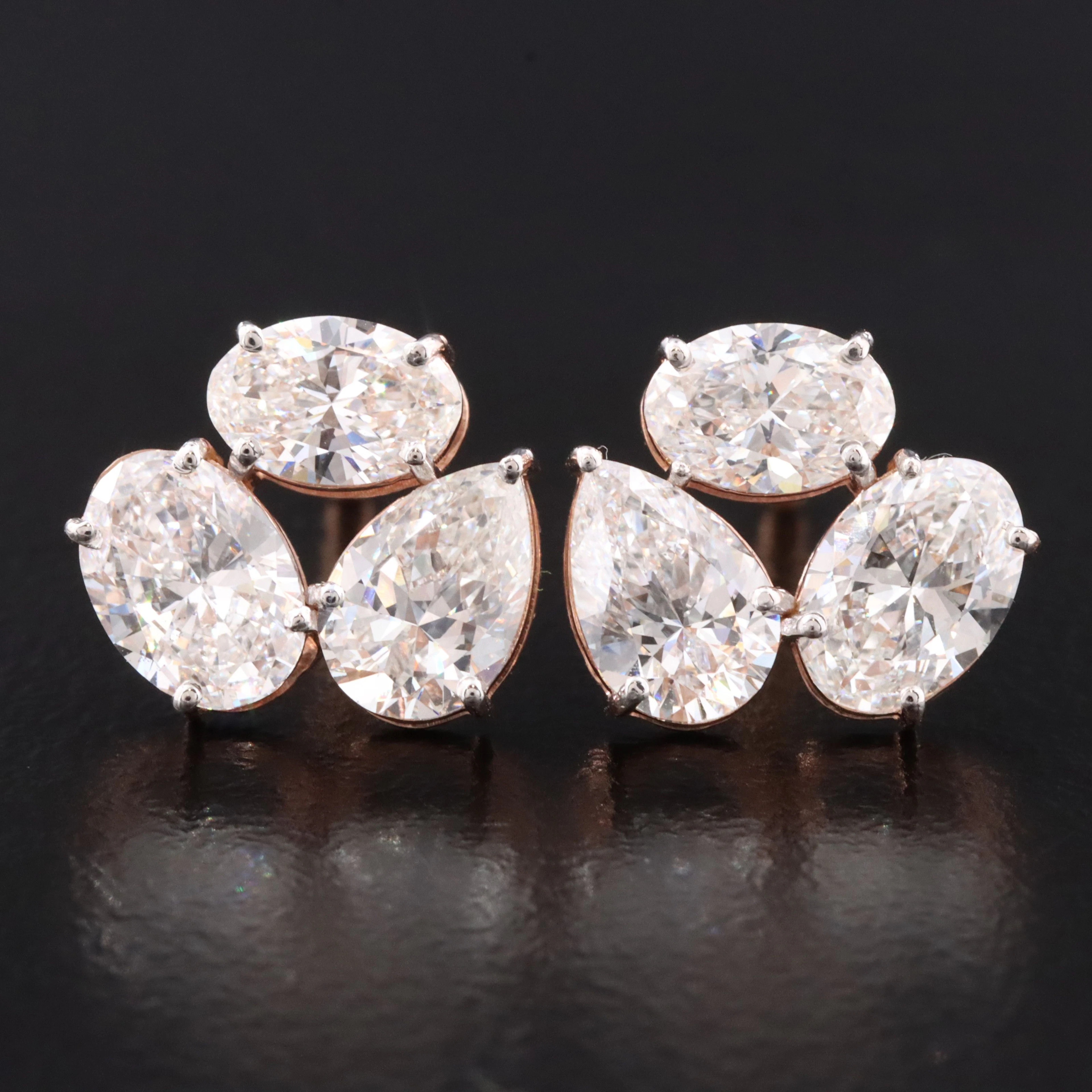 14K 3.01 CTW Lab Grown Diamond Earrings