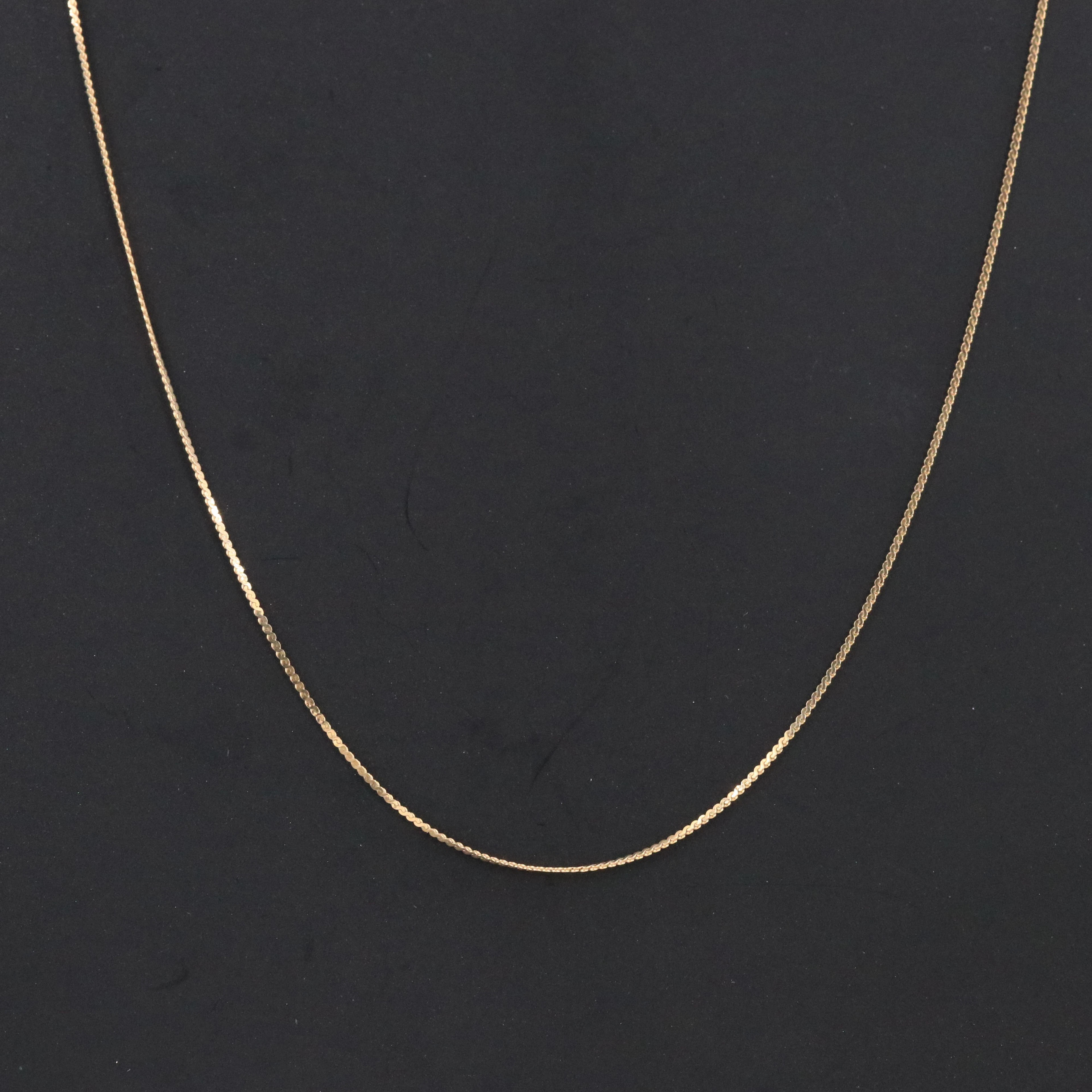 14K Serpentine Chain Necklace
