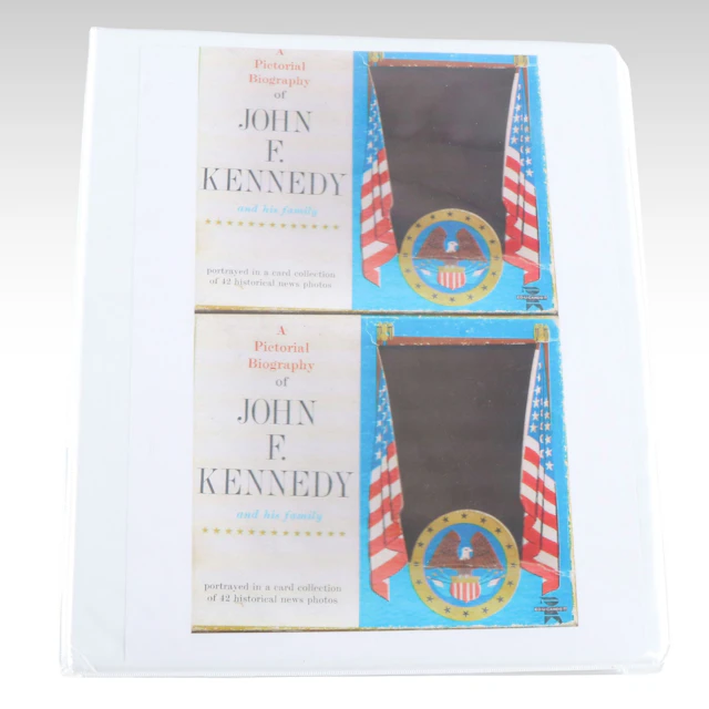 Album of Forty-Two Early 1960s John F. Kennedy Photo Trading Cards
