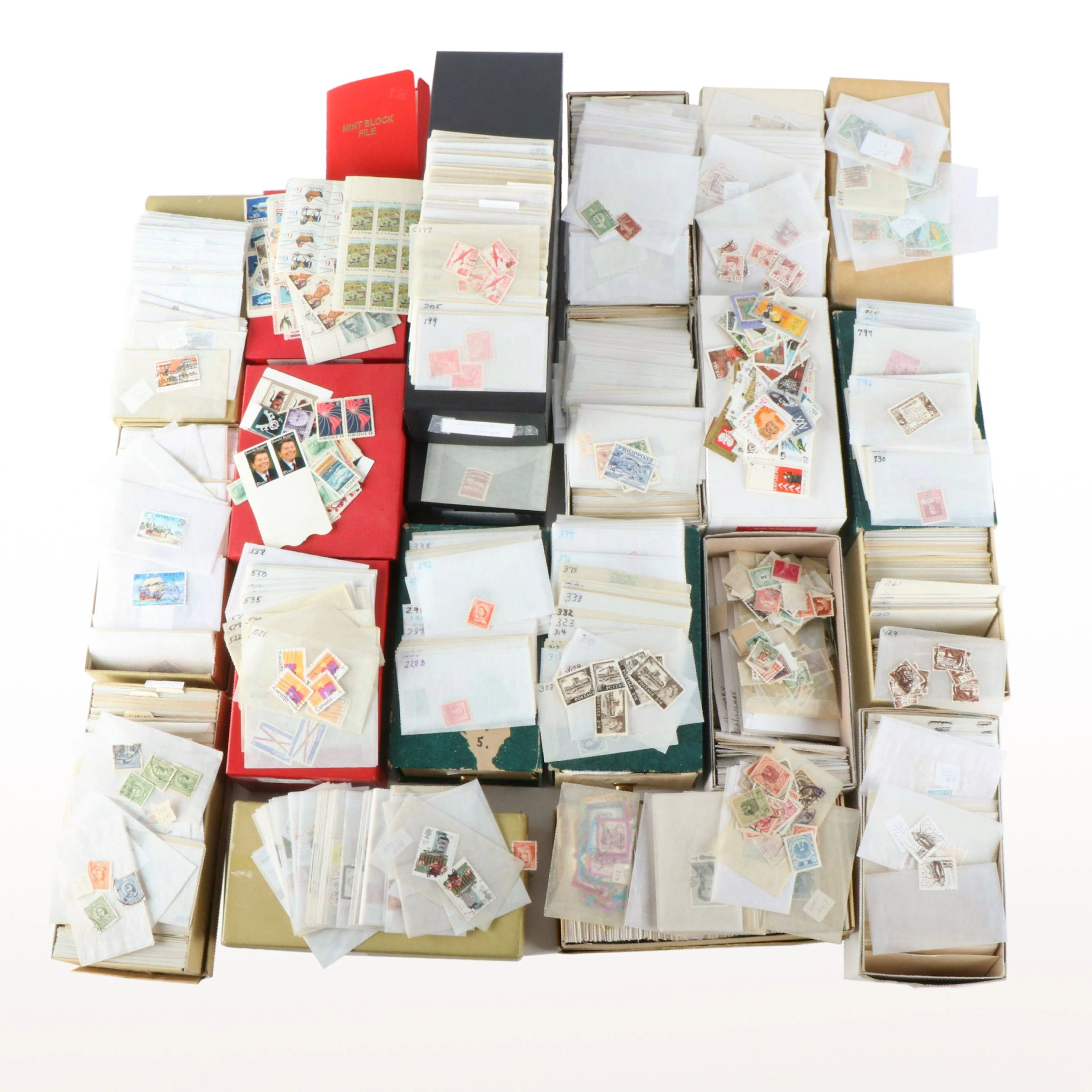 Large Collection of Antique to Modern World Postage Stamps