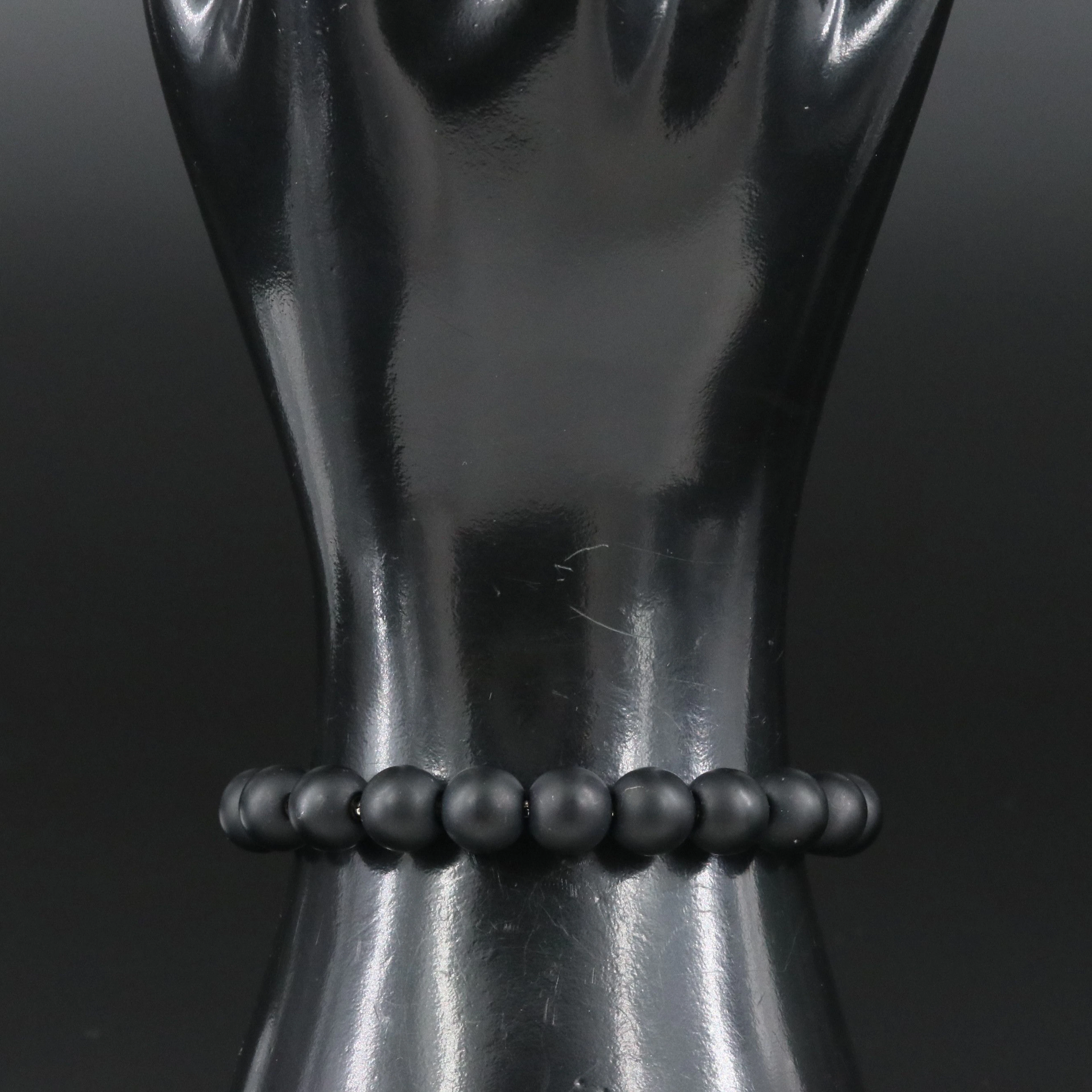 David Yurman Spiritual Beads Matte Black Onyx Bead Bracelet