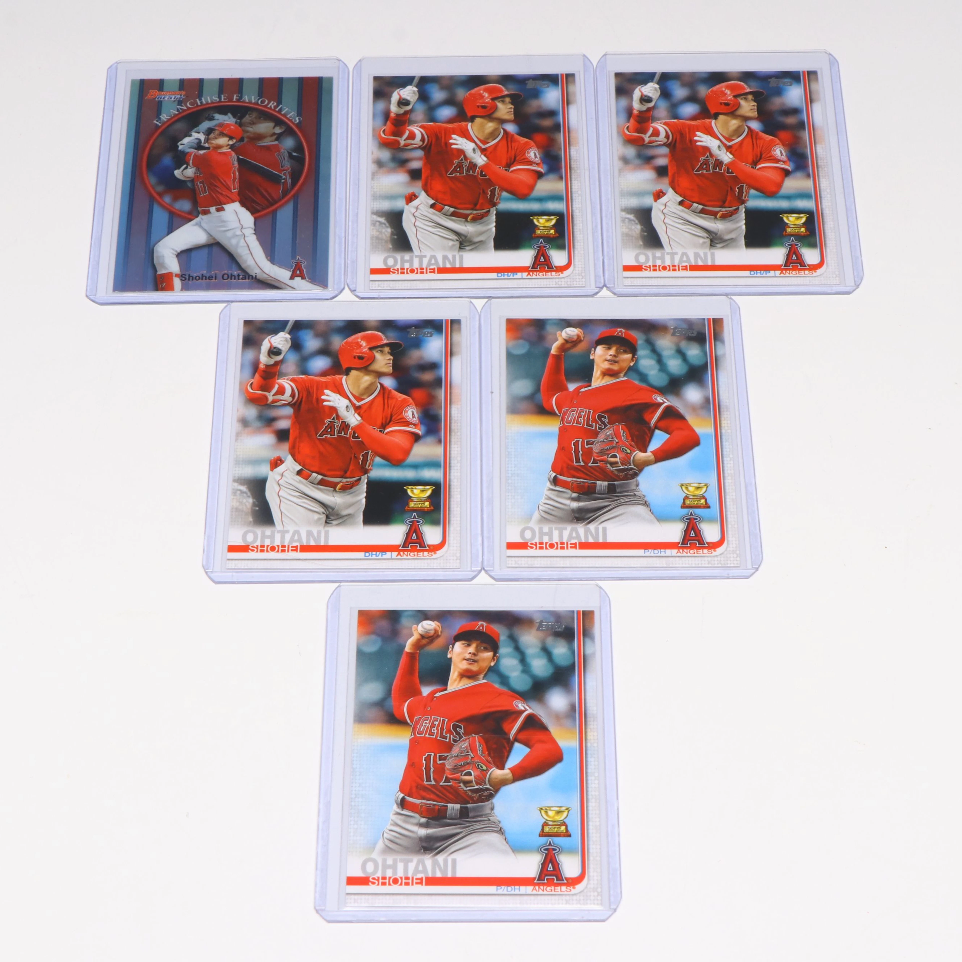 2019 Topps and Bowman's Best Shohei Ohtani Los Angeles Angels Baseball Cards
