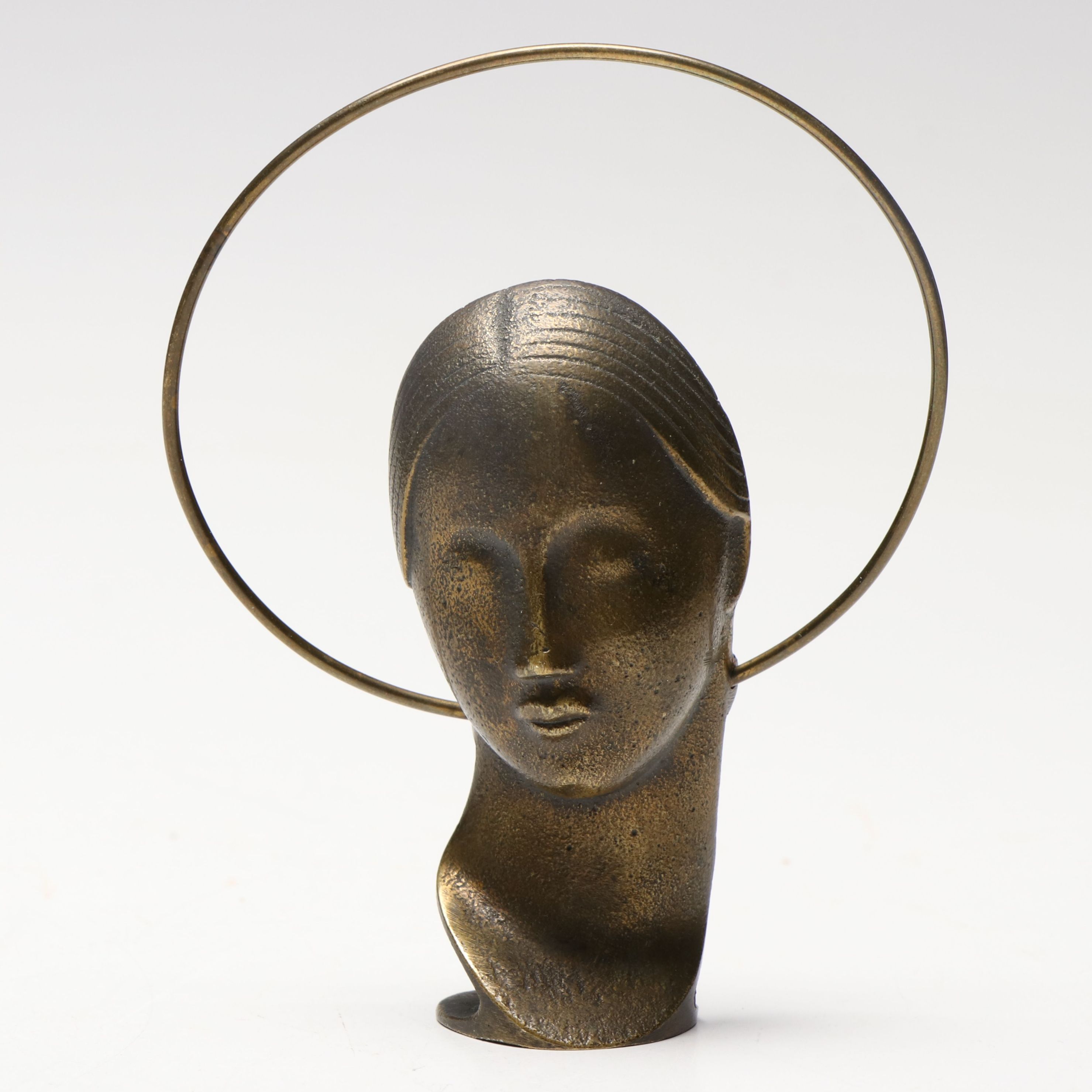 Franz Hagenauer Patinated Bronze Madonna, 1930s