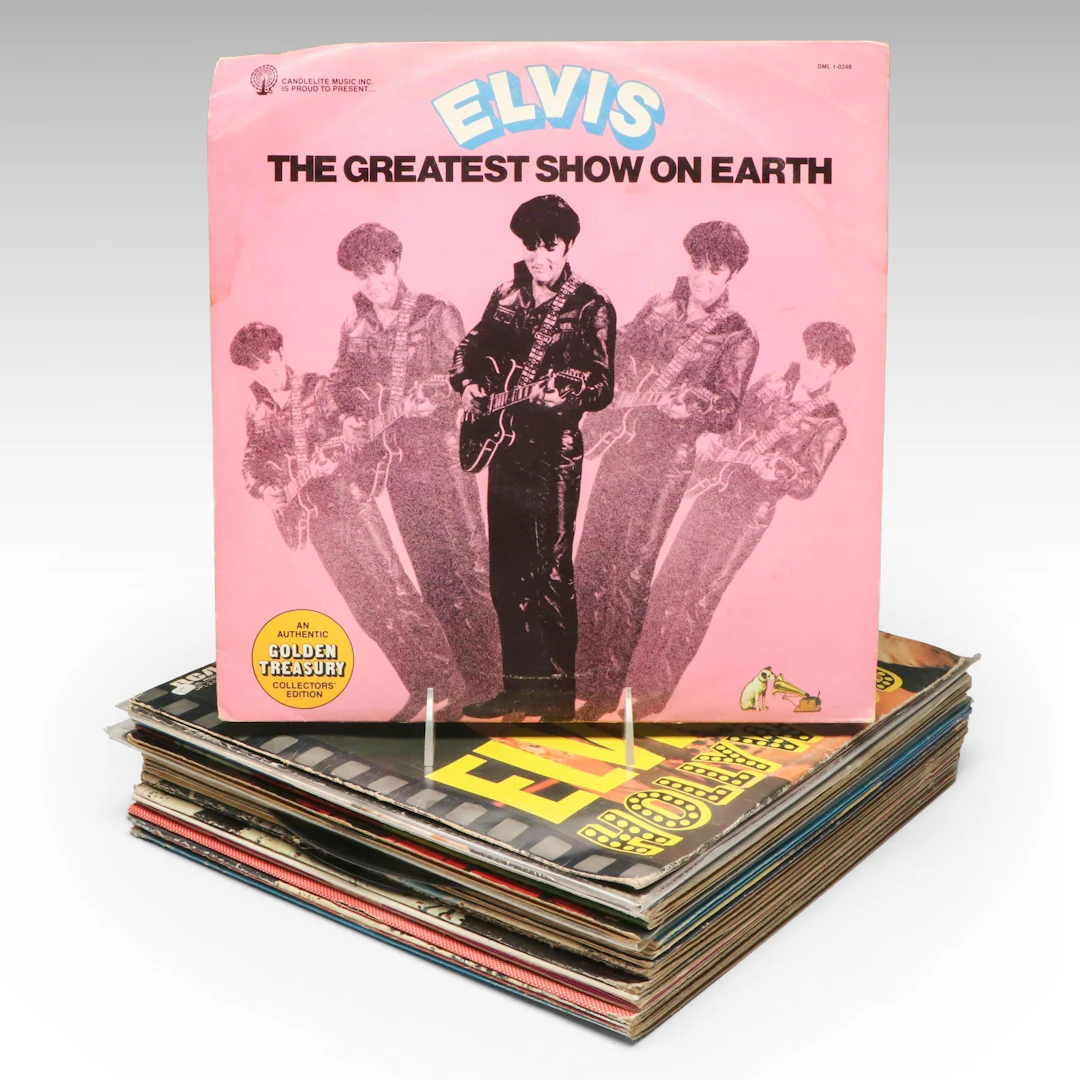 "Moody Blue," "G.I. Blues," and More Elvis Presley Vinyl Record Albums