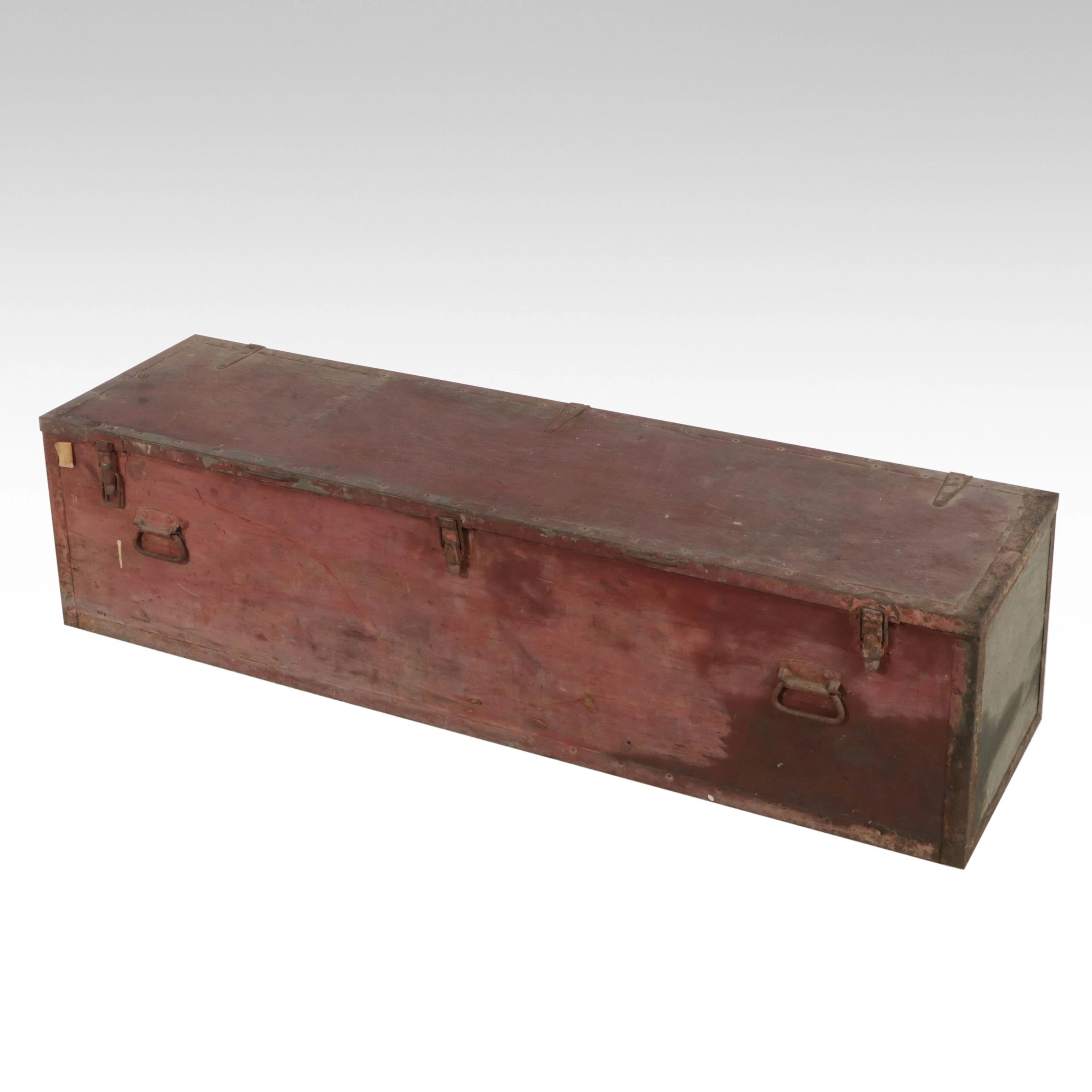 Primitive Painted Wood Tool Chest, Late 19th/Early 20th Century