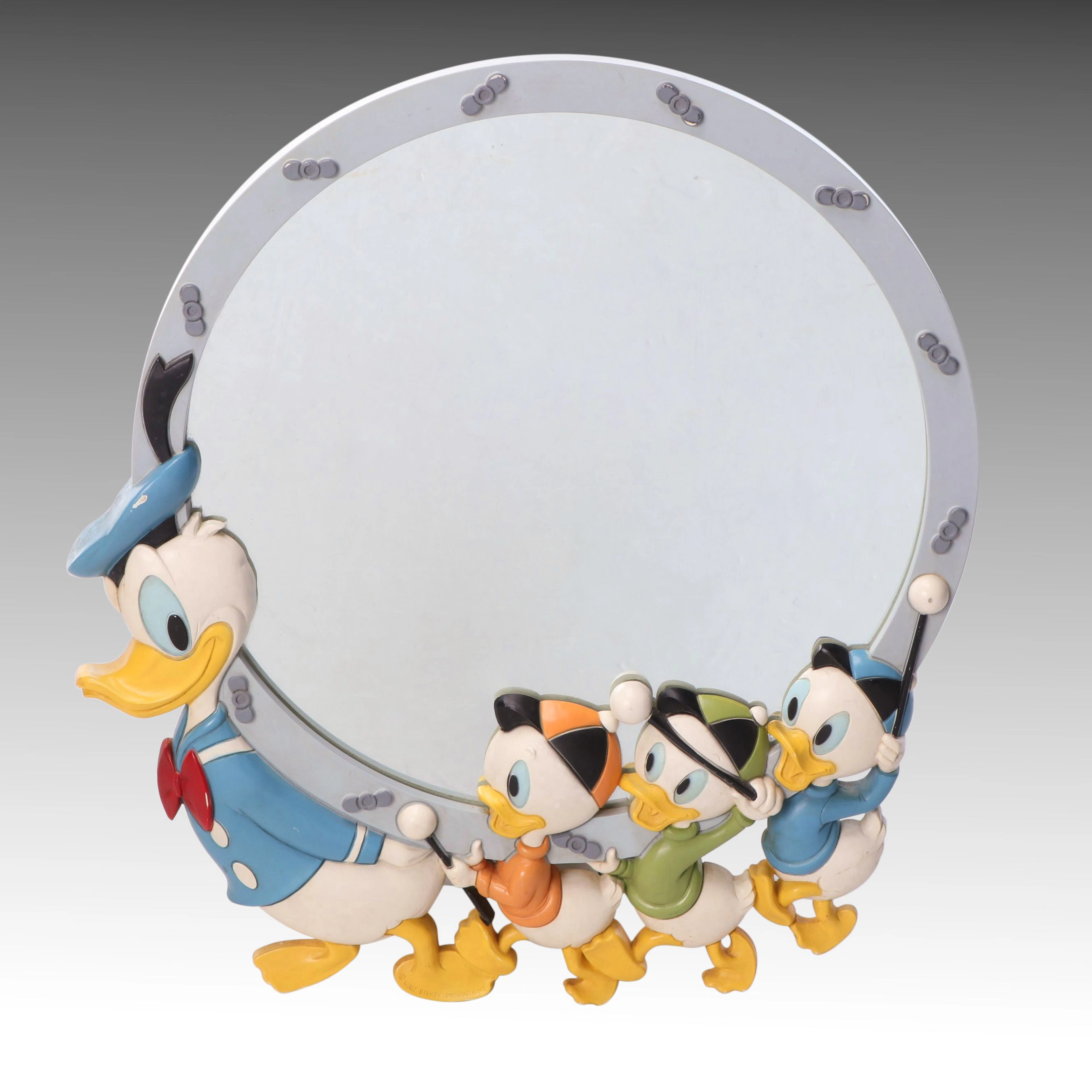 Bassett Mirror Co. Novelty Donald Duck and Nephews Accent Wall Mirror