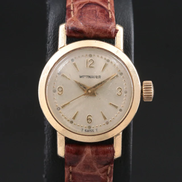 Wittnauer Gold-Tone Vintage Mechanical Dress Watch