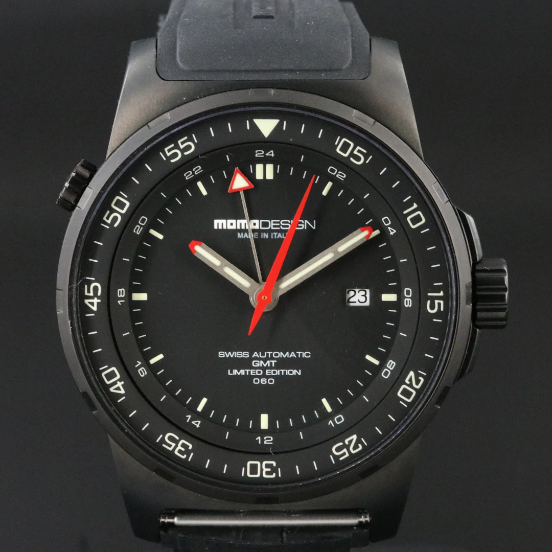 Momo Design GMT Pilot Titanium Swiss Automatic Watch