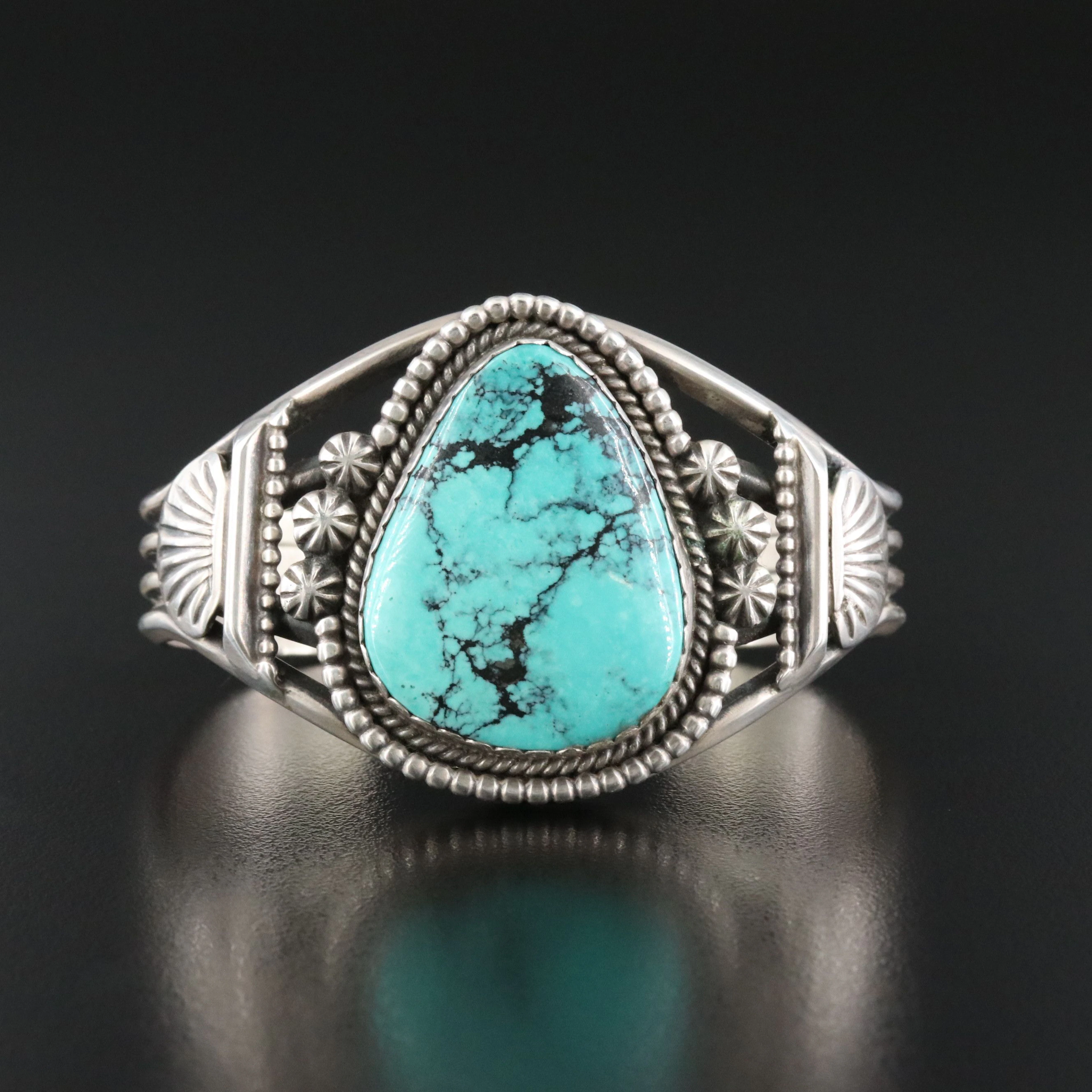 Arnold Goodluck Navajo Diné Sterling Turquoise Bracelet