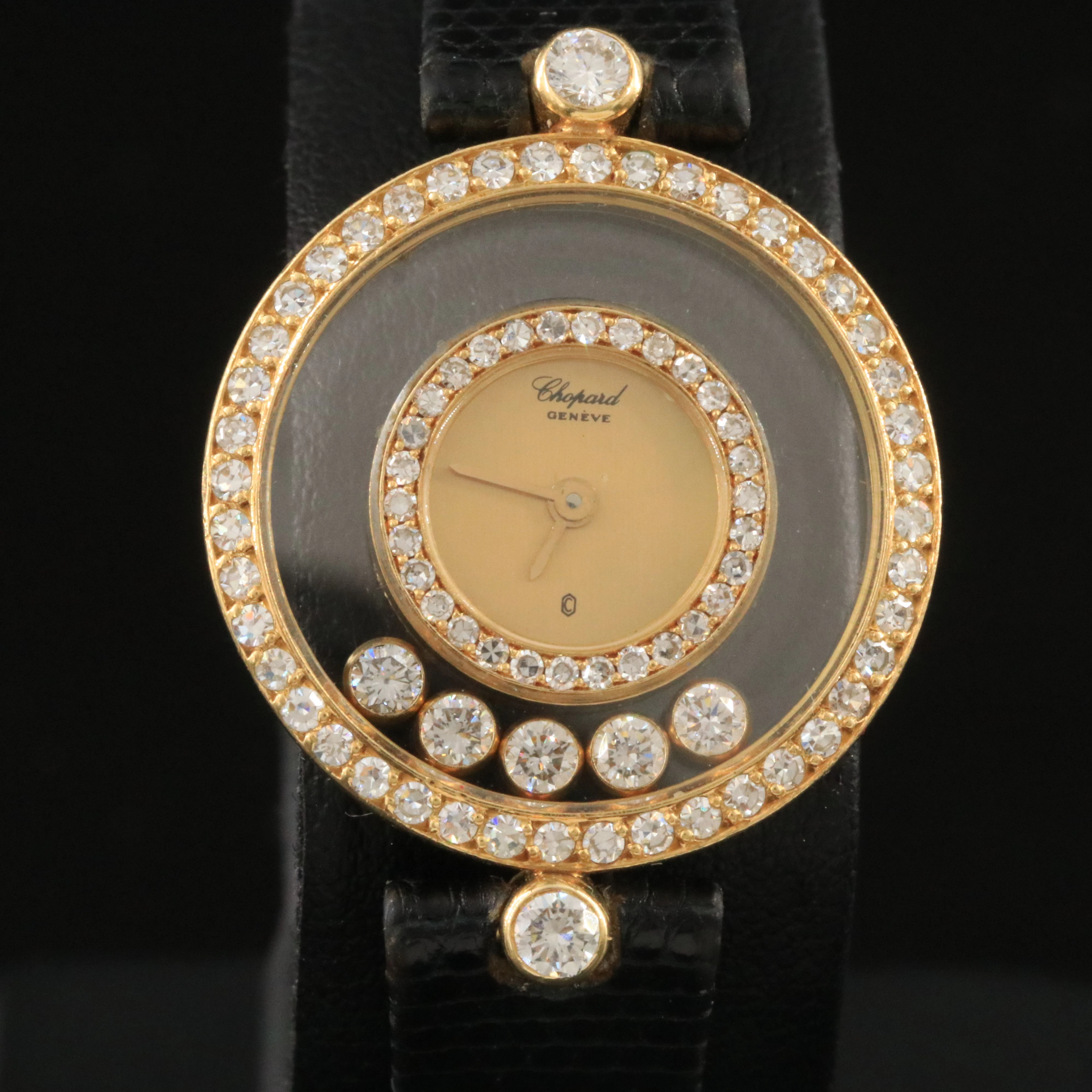 Chopard 18K Happy Diamonds re.4066 Vintage Watch c.1990s
