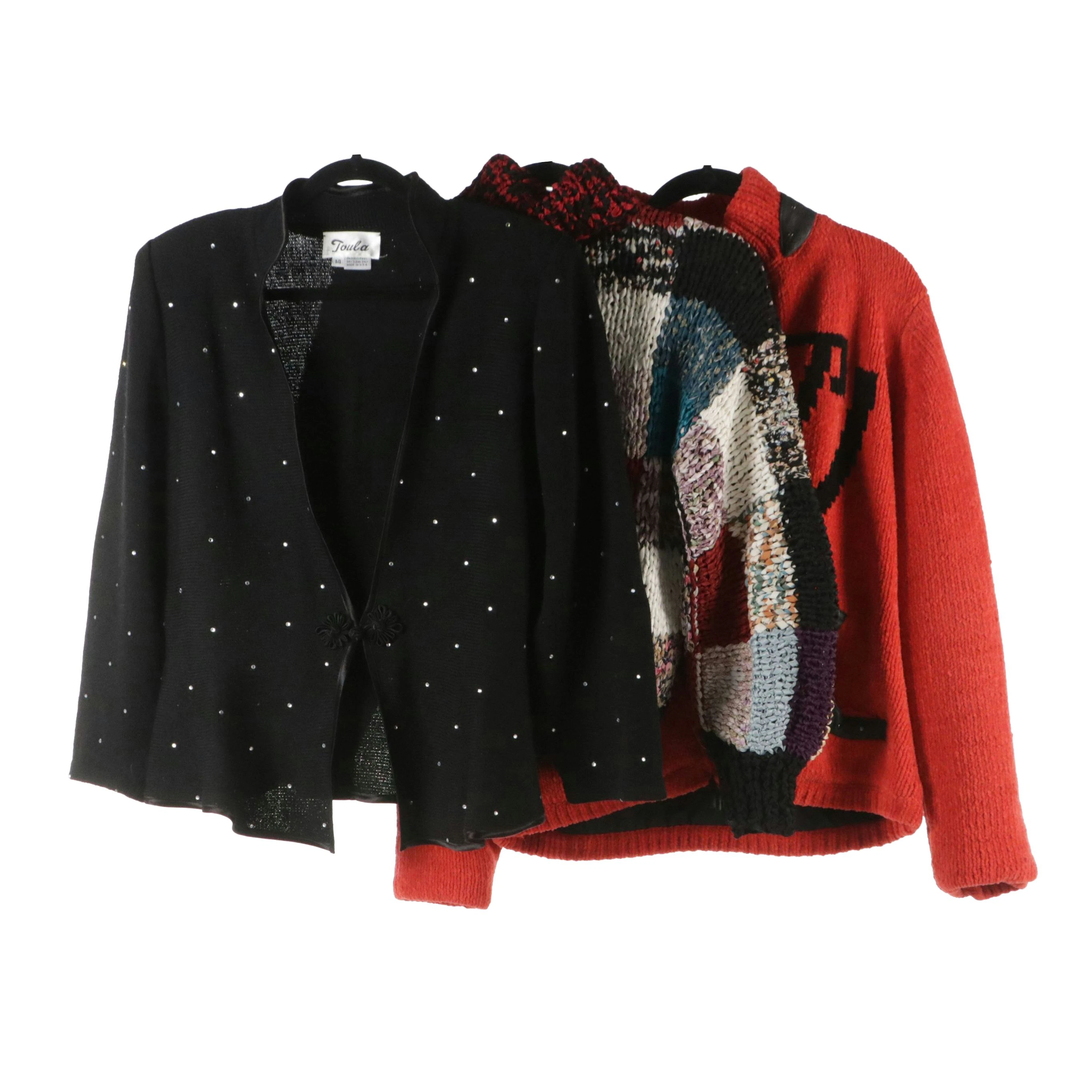 Toula Vintage Rhinestone Sweater, Jamie Sadock Reversible Jacket, Other Sweater