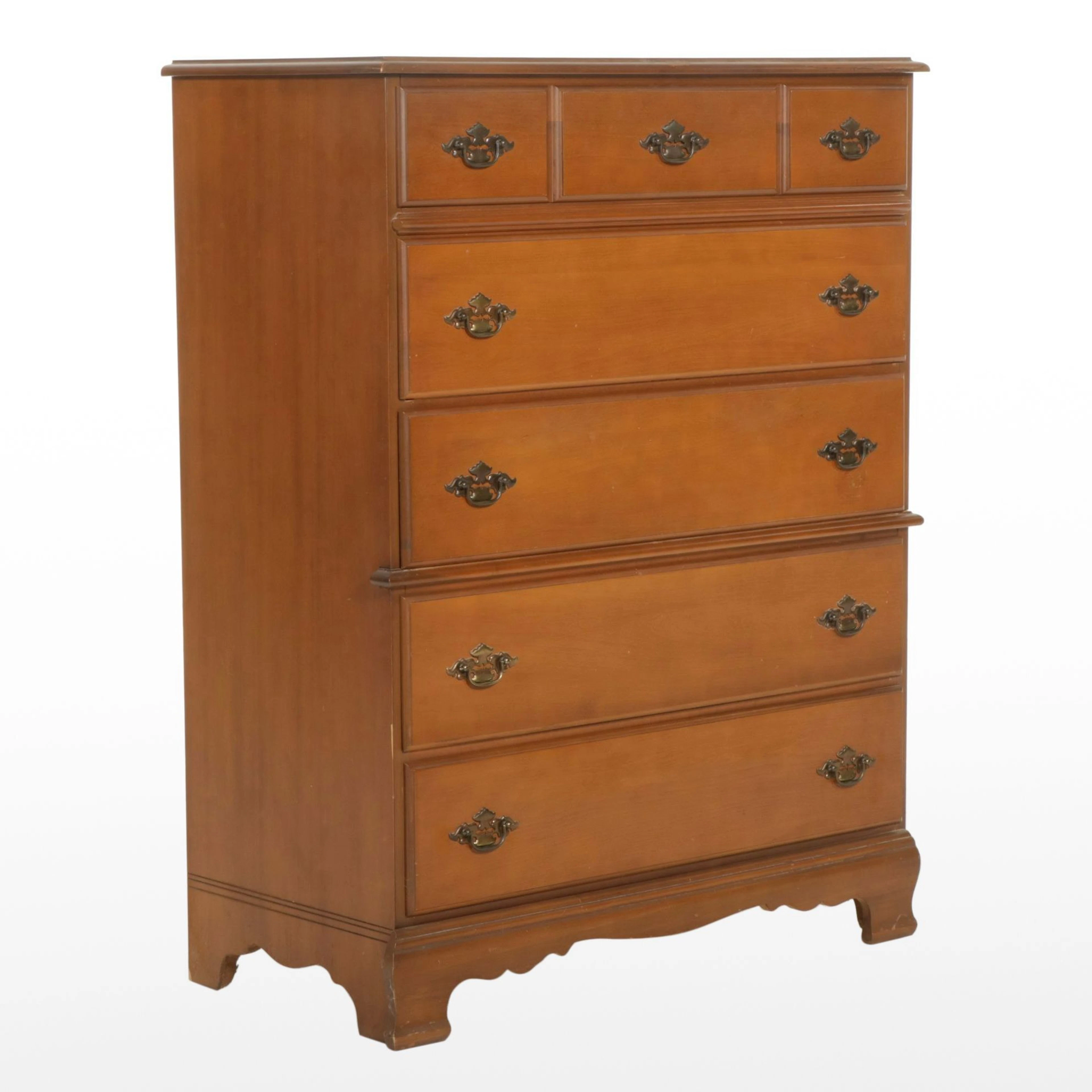 Bassett Furniture Federal Style Maple Chest of Drawers