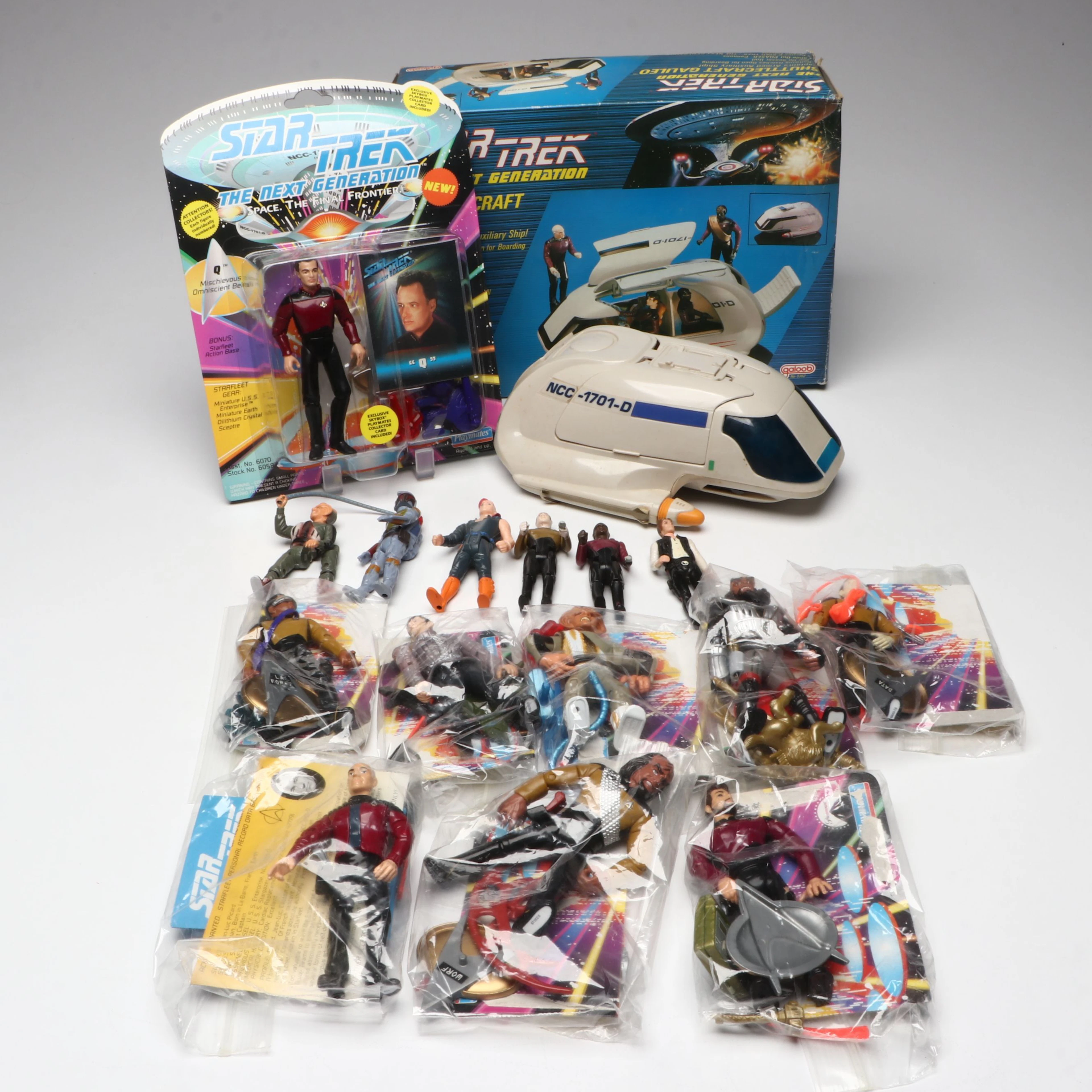 Galoob "Star Trek" Shuttlecraft Galileo and More Action Figures, 1980s-1990s