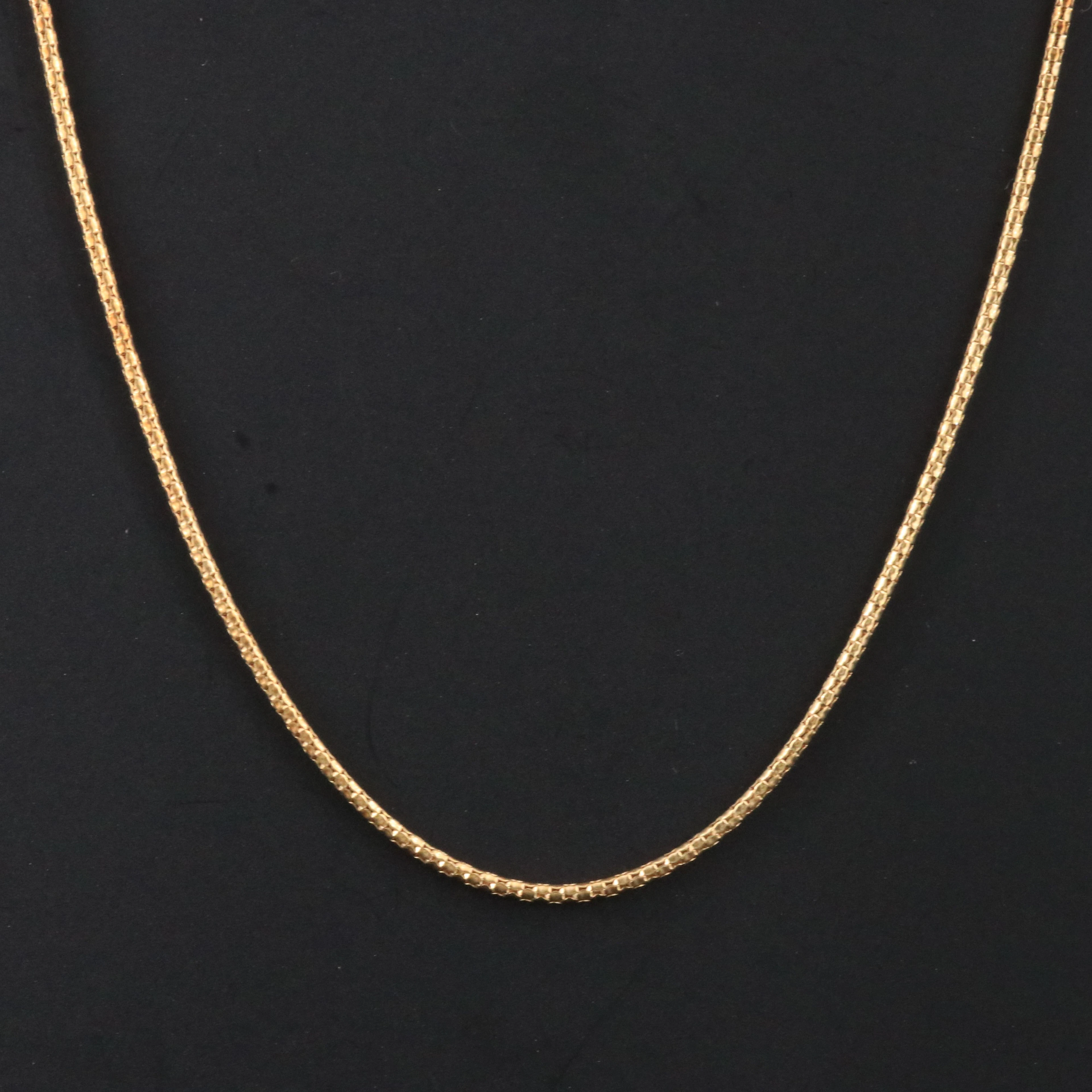 14K Popcorn Necklace