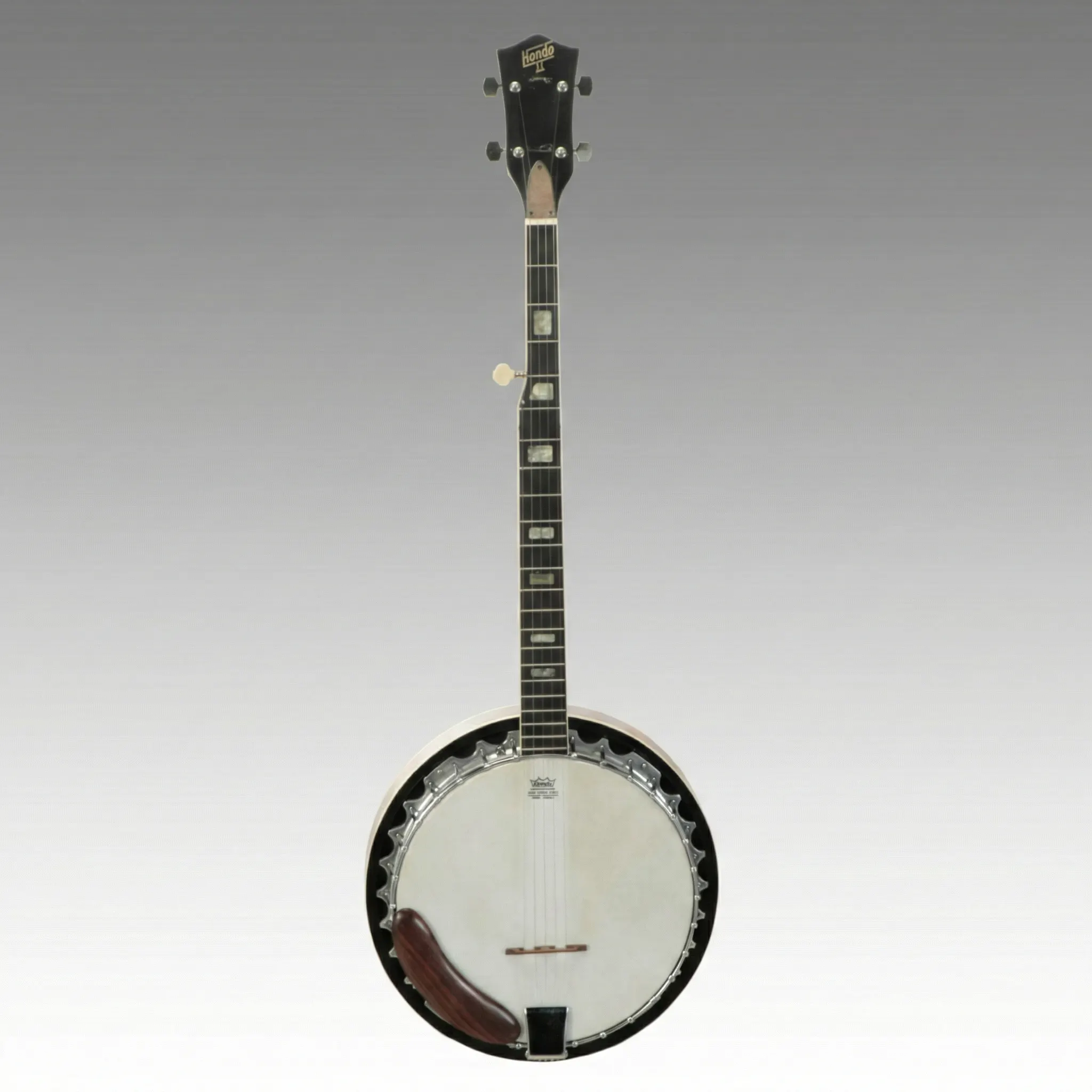 Hondo II Five-String Banjo with Rosewood Armrest and Mahogany Resonator ...