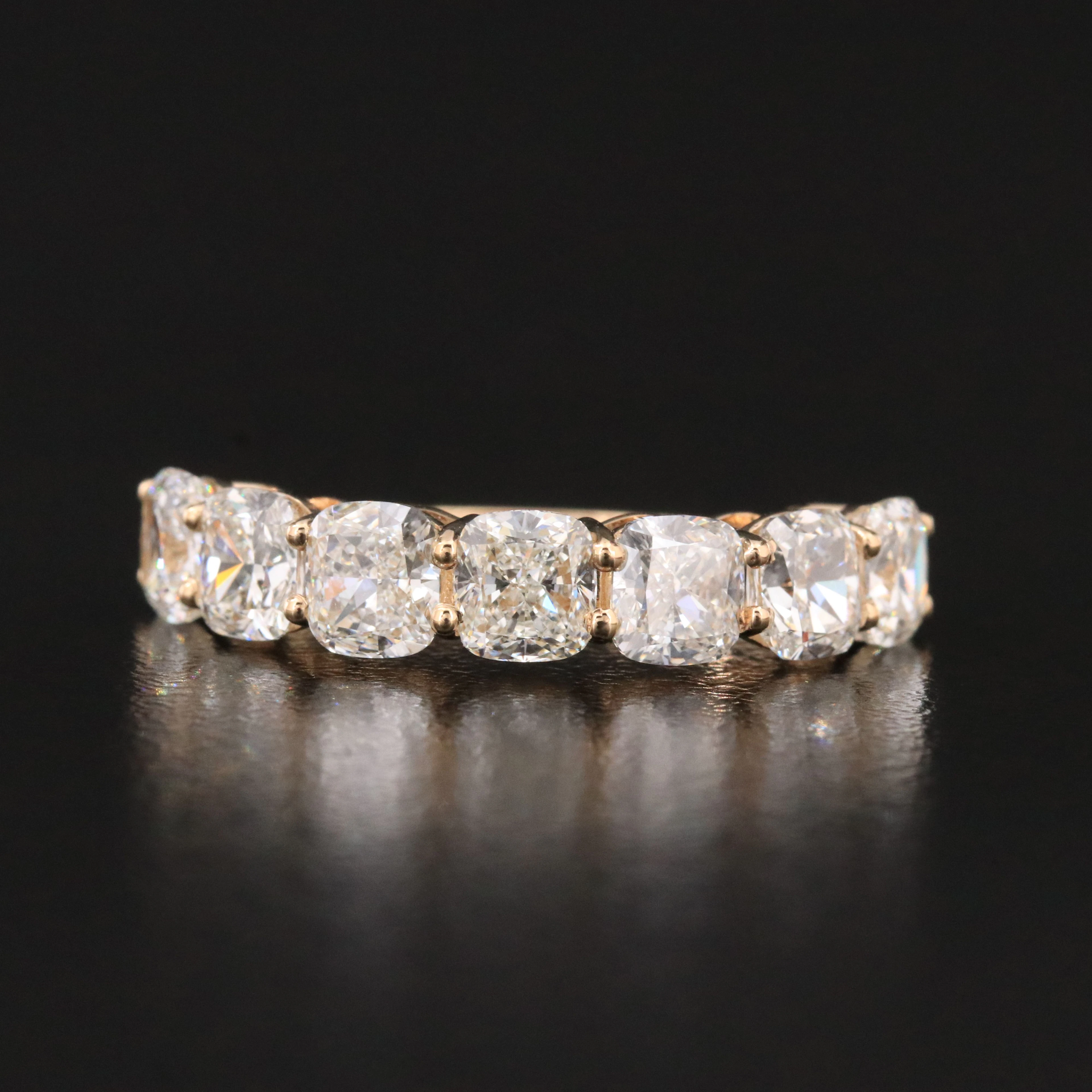 14K 3.72 CTW Diamond Ring with GIA Reports