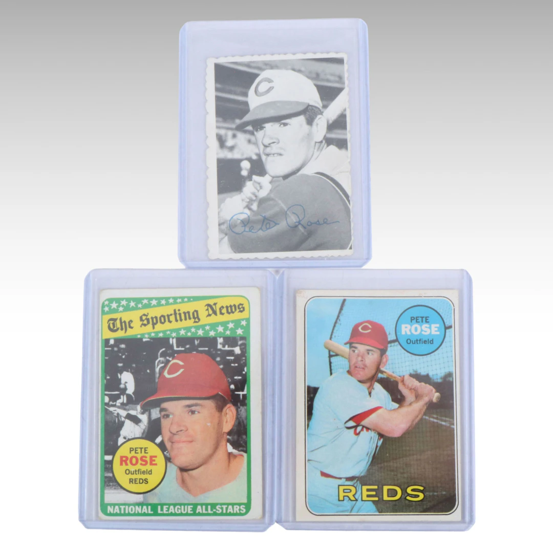 1969 Topps Pete Rose Cincinnati Reds Baseball Cards