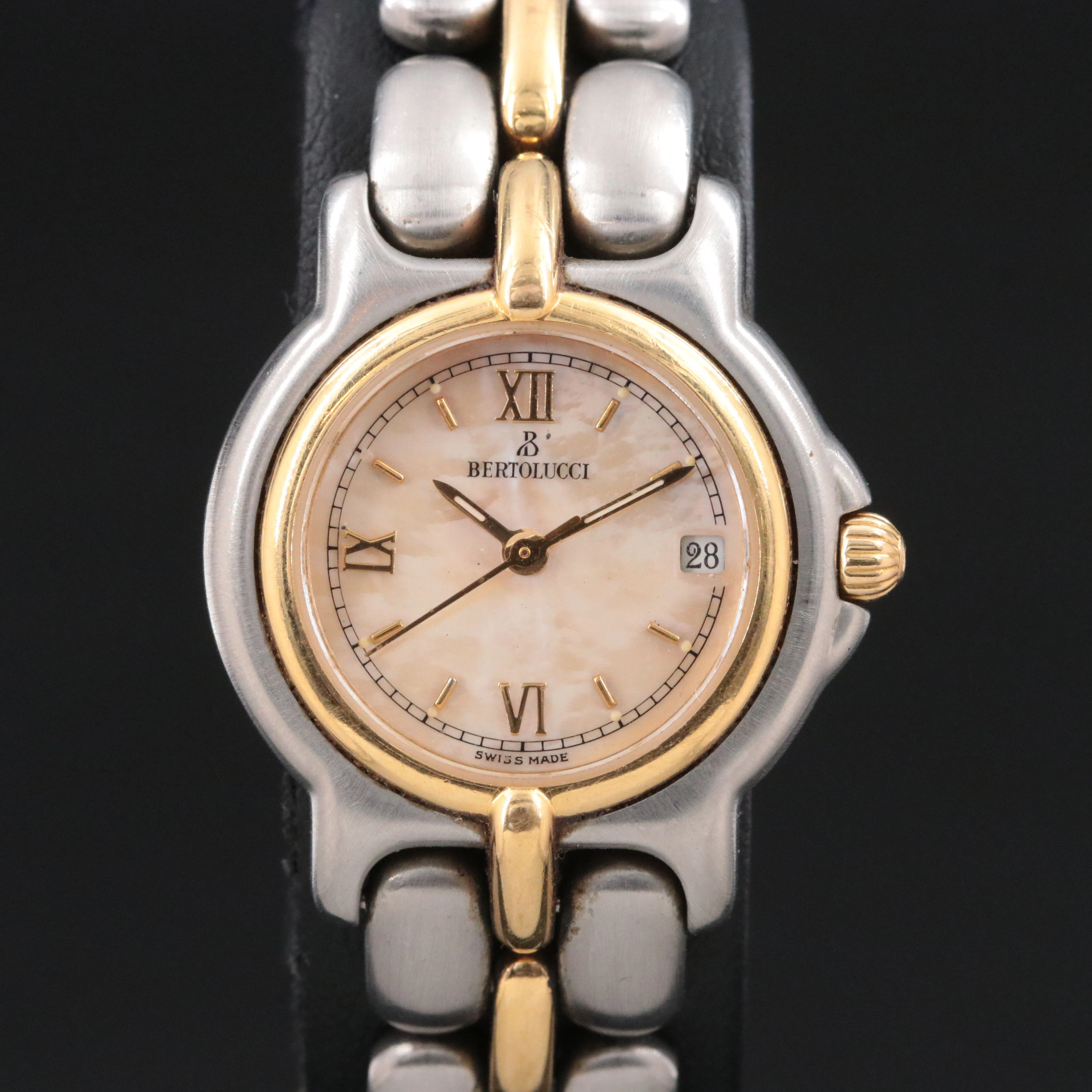Bertolucci Pulchra 18K and Stainless Steel Classic Collection Quartz Watch
