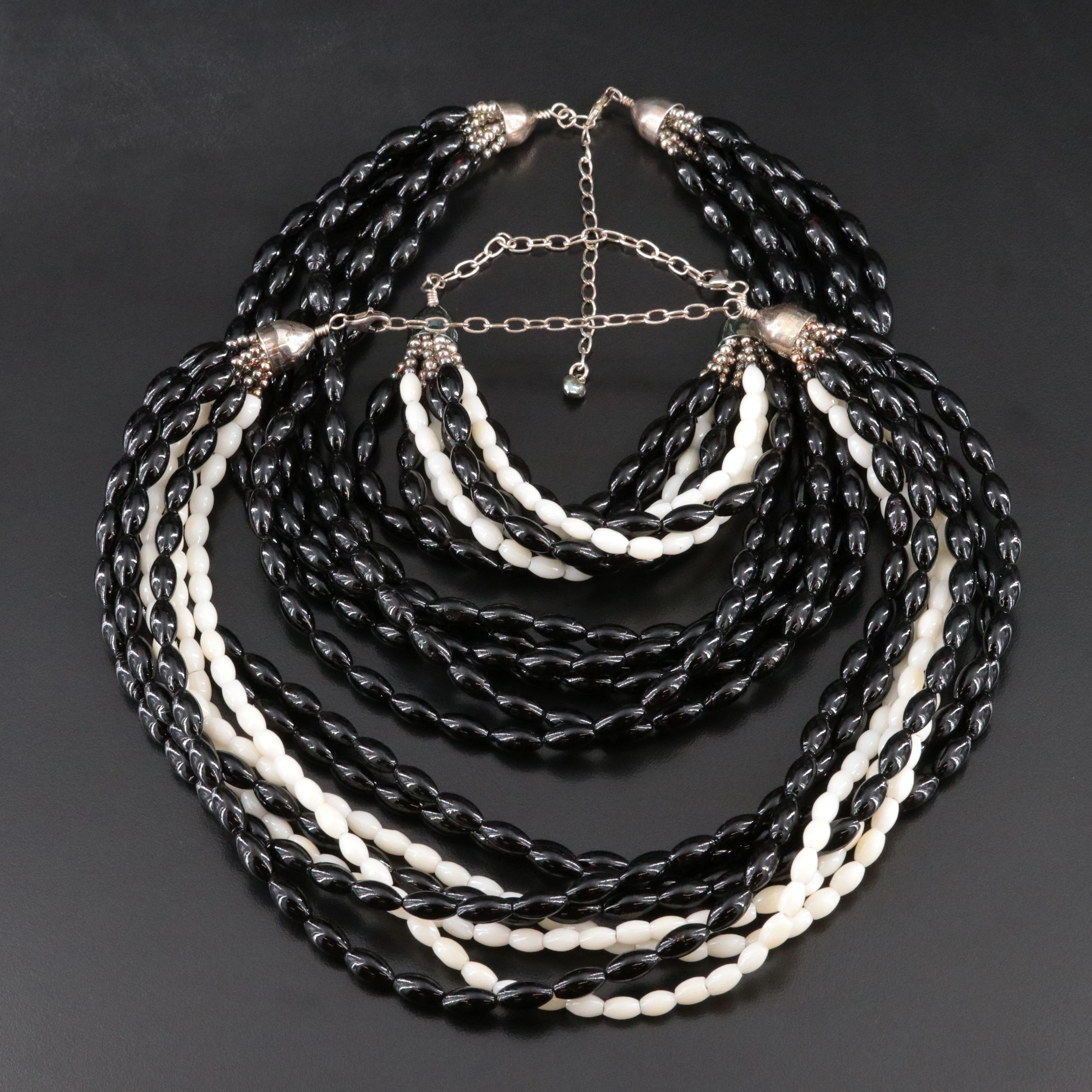Desert Rose Trading Tiered Coral Necklaces and Bracelet with Sterling Clasps
