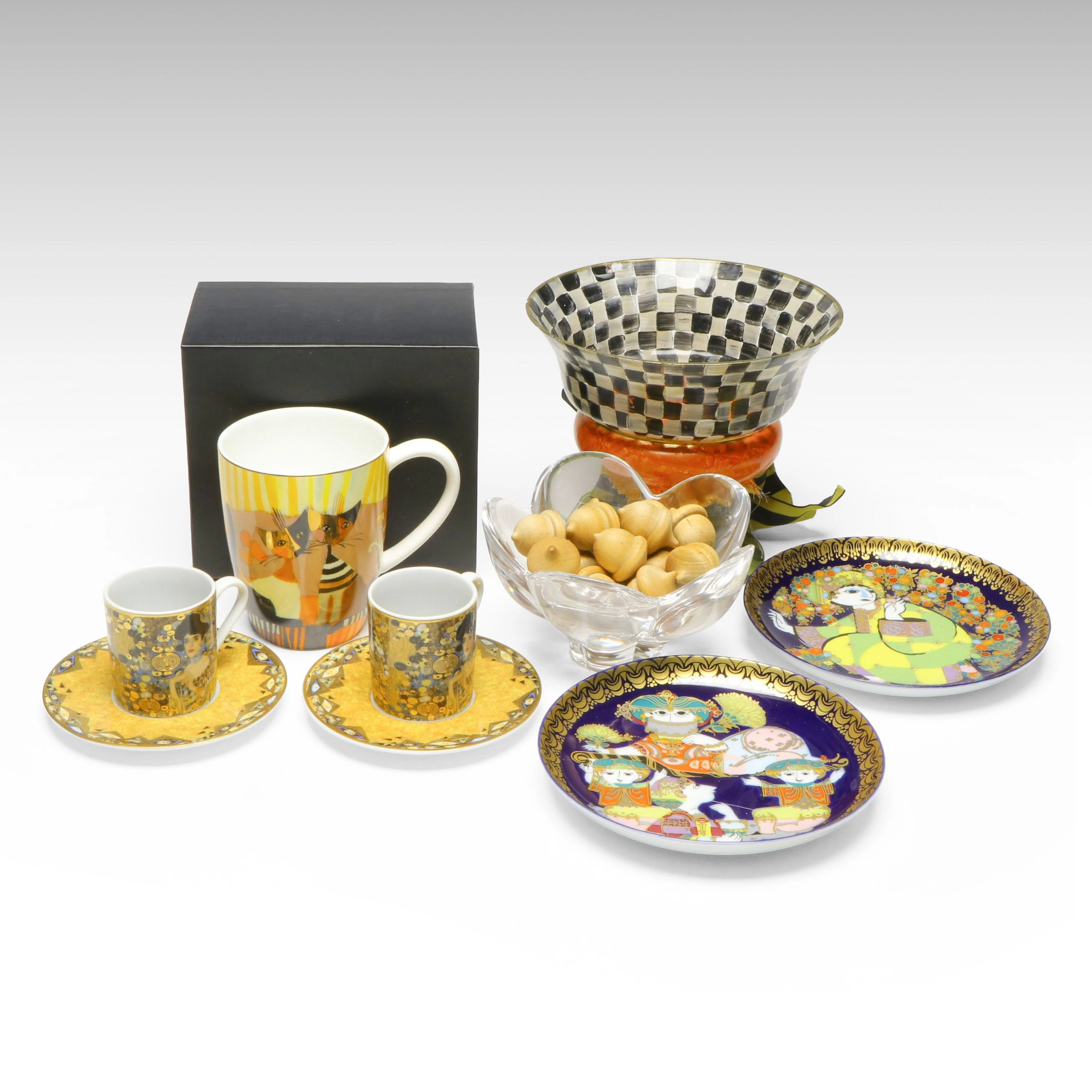 Goebel "Artis Orbis" Ceramic Espresso Cup After Gustav Klimt and More