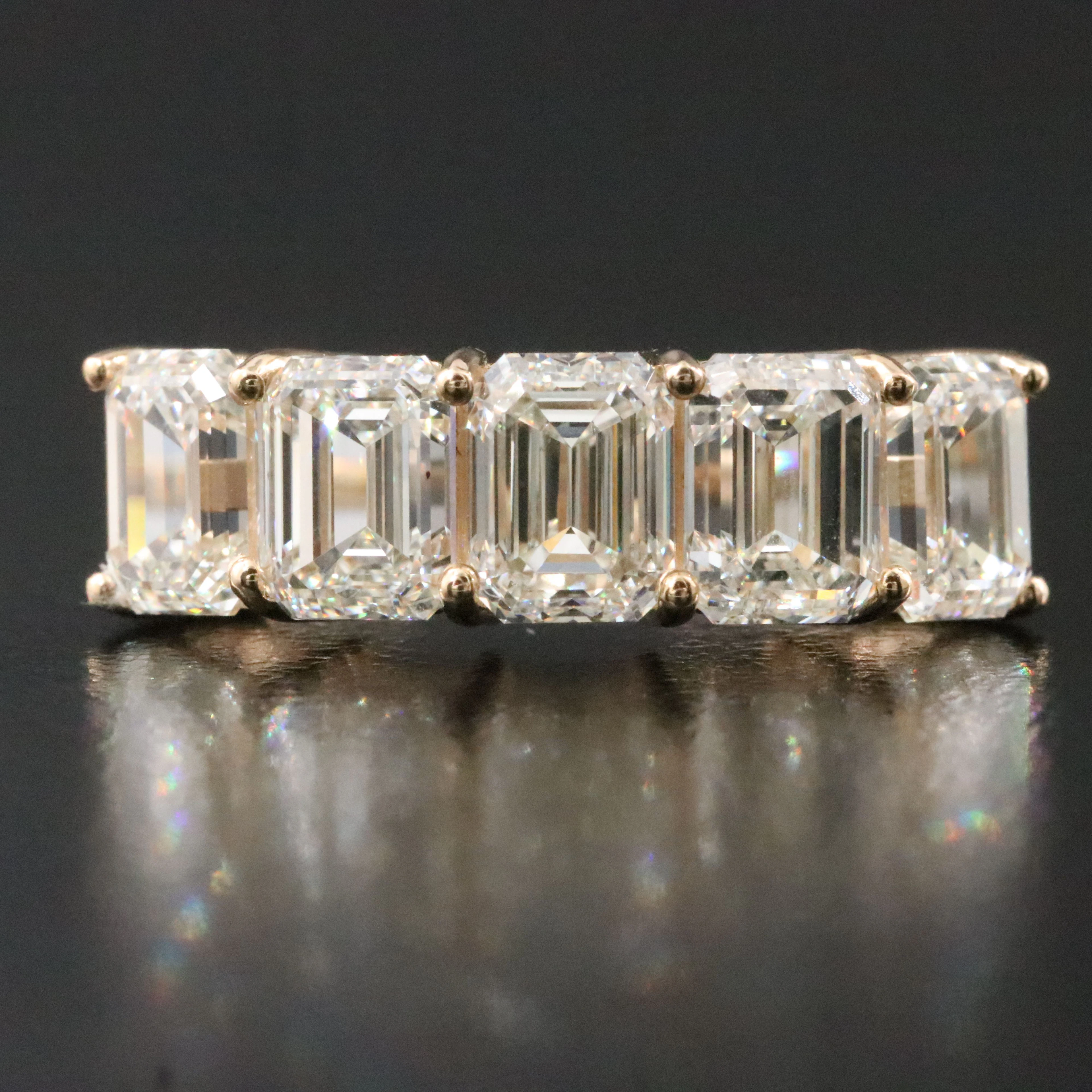 18K 4.53 CTW Diamond Ring with GIA Reports