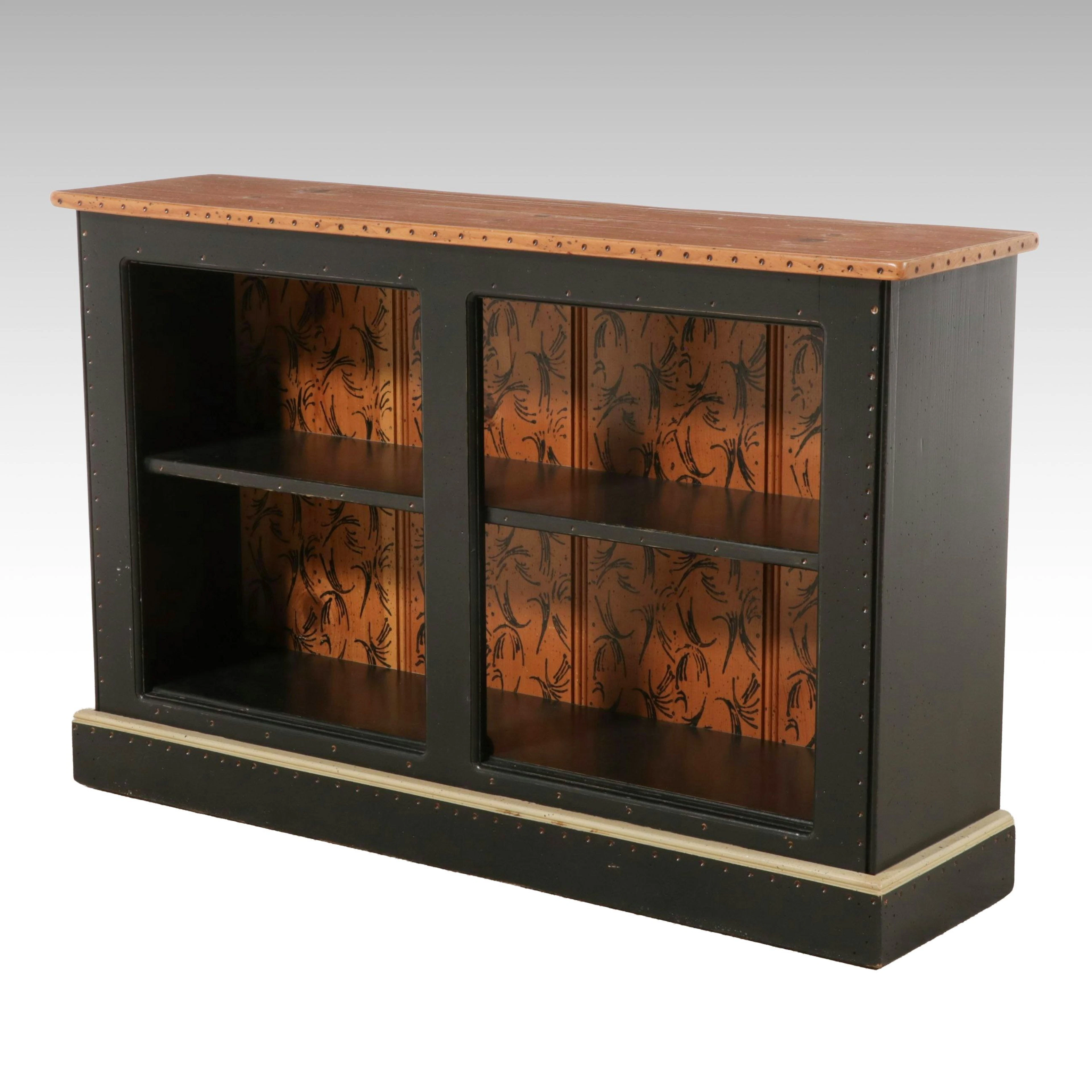 David Marsh Folk Art Paint-Decorated Pine Bookcase, 2006