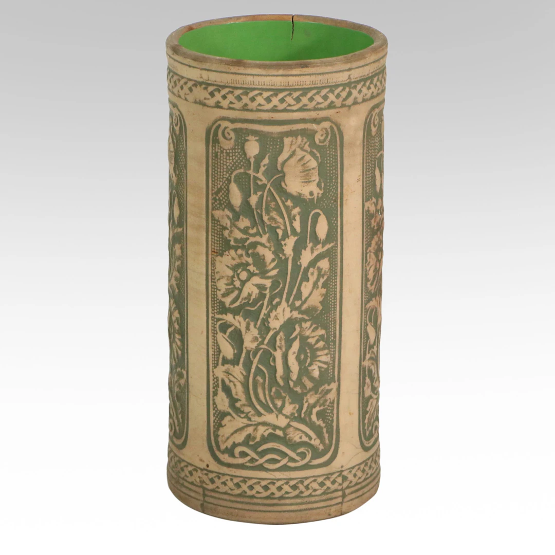 American Art Pottery Stoneware Umbrella Stand, Early to Mid-20th C.