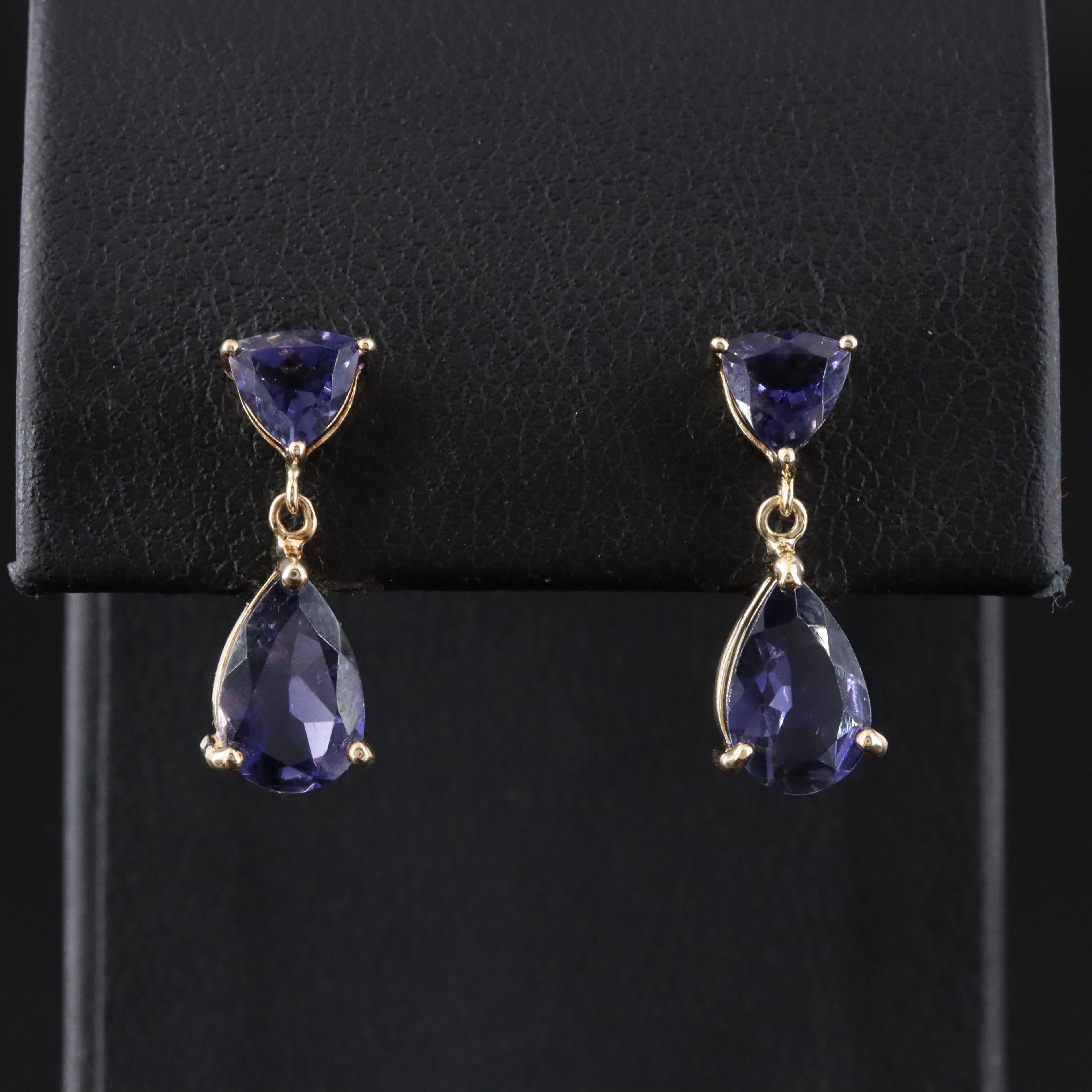 14K Iolite Earrings