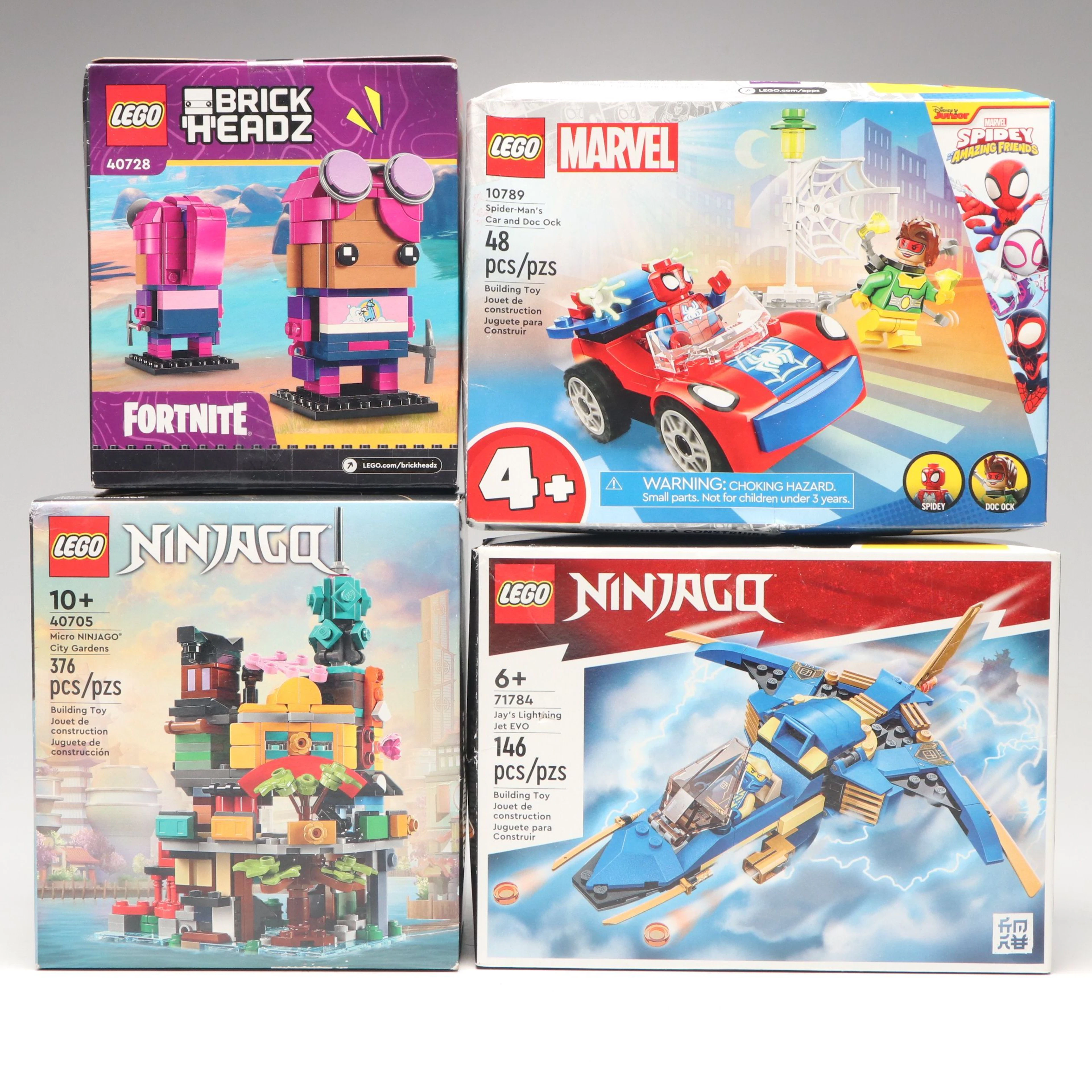 LEGO Marvel, Ninjago and Fortnite Building Sets Incl. "Spider-Man's Car"