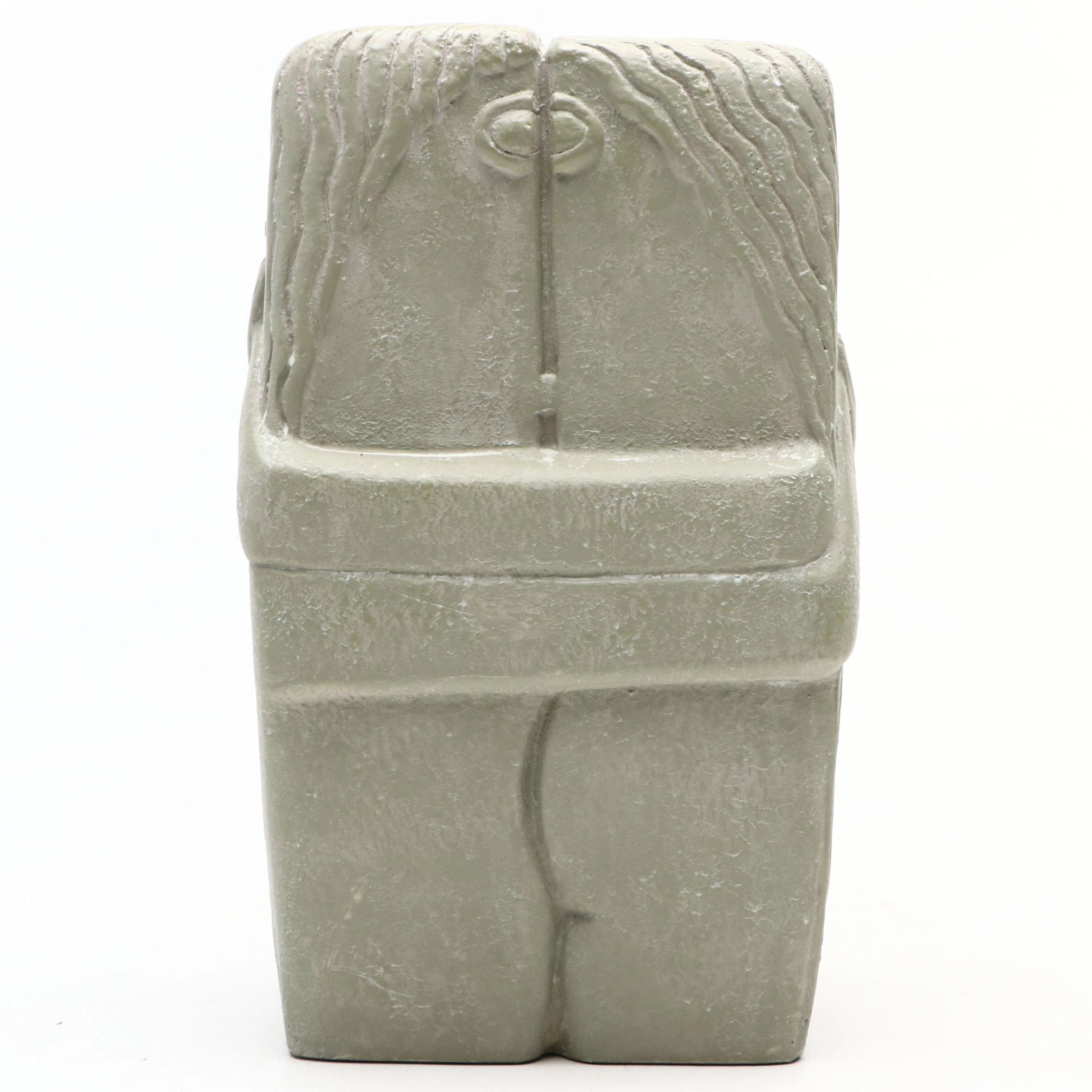 Modernist Sculpture "The Kiss" After Constantin Brancusi