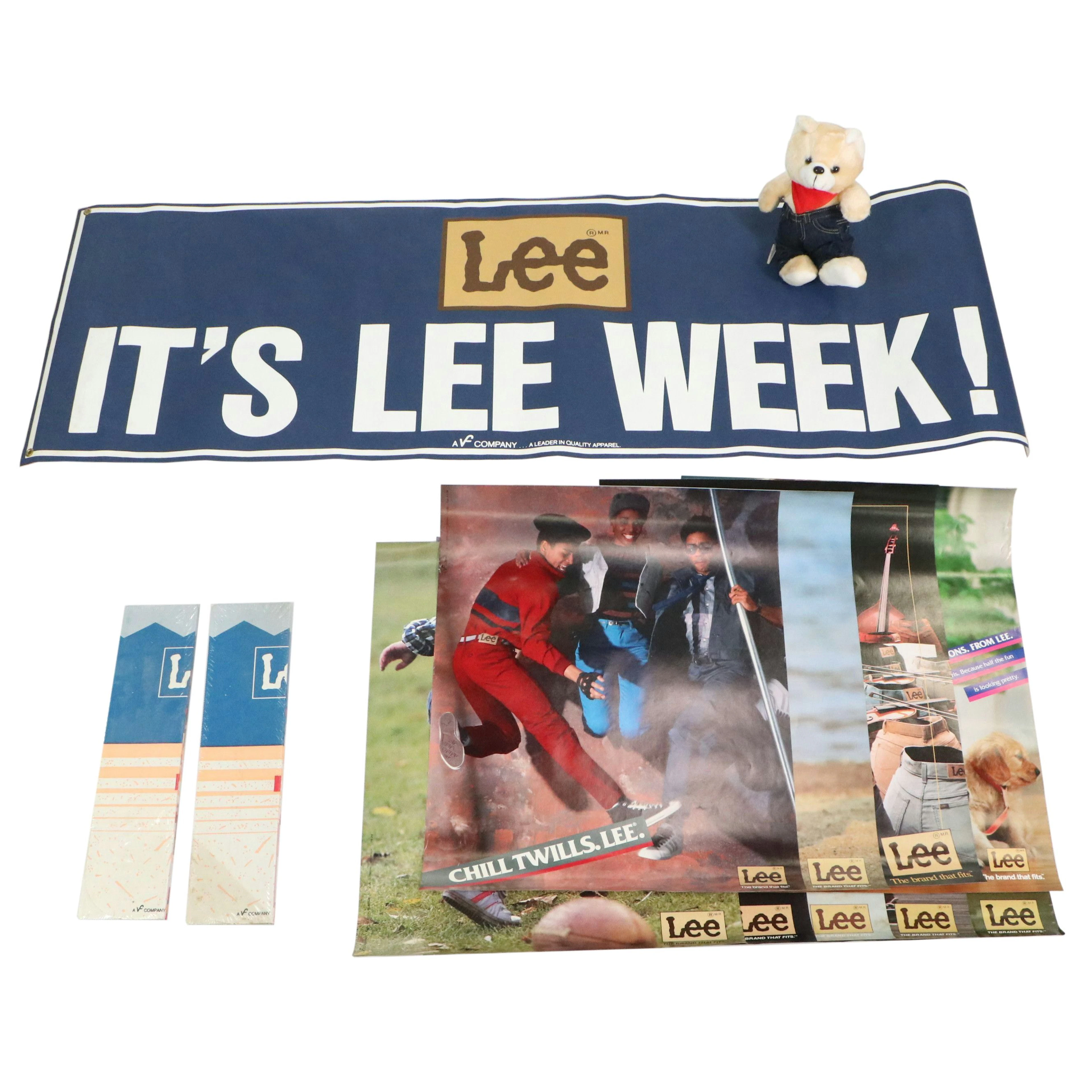 Lee "It's Lee Week!" Banner with Advertisement Posters and Bear