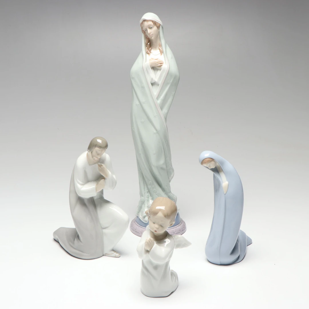 Lladró "Sweet Mary", "Madonna" and More Spanish Porcelain Figurines