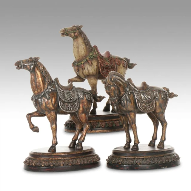 Chinese Tang Style Mustang, Steed, and War Horse Figurines