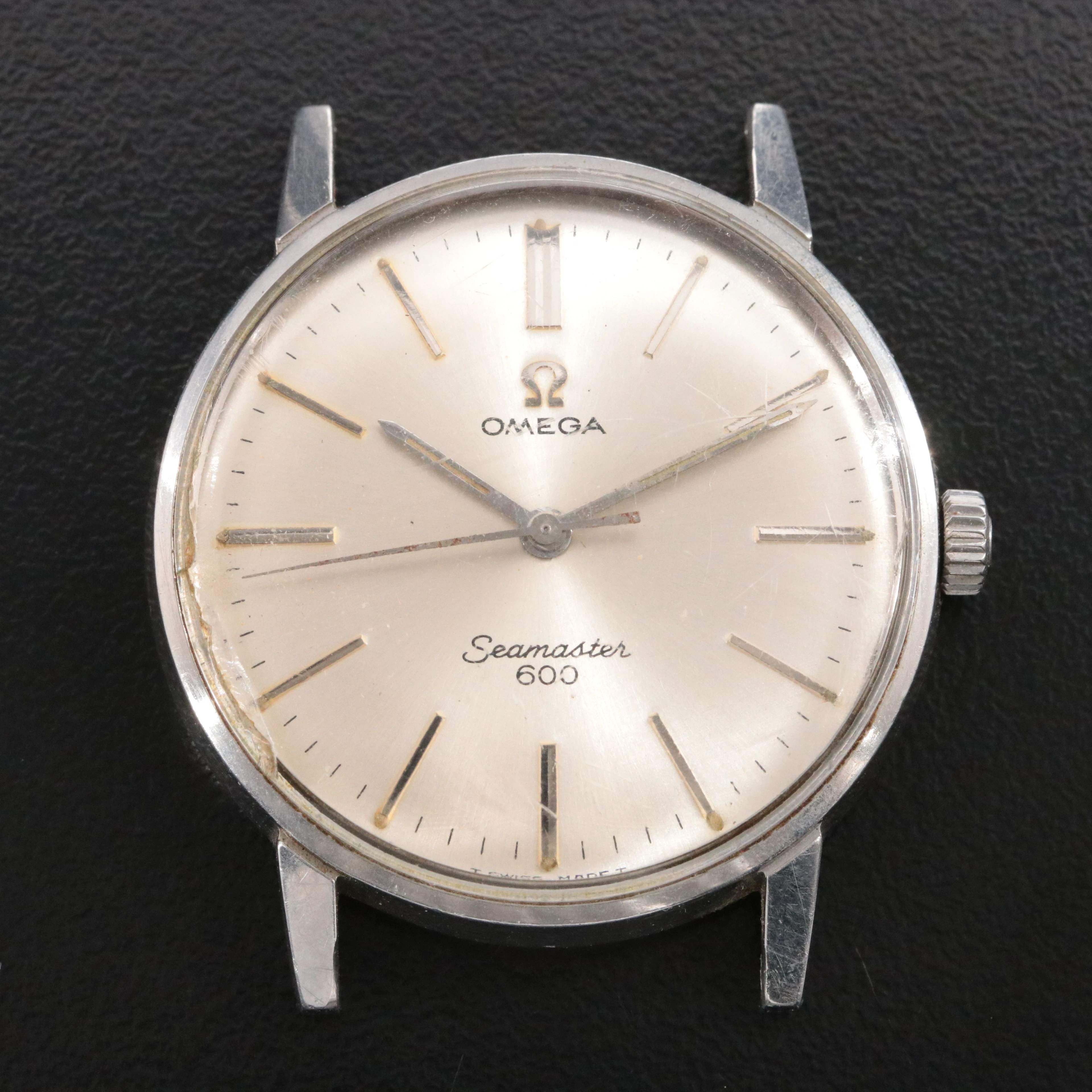 1966 Omega Seamaster 600 Steel Manual Wind Watch Model 135.011