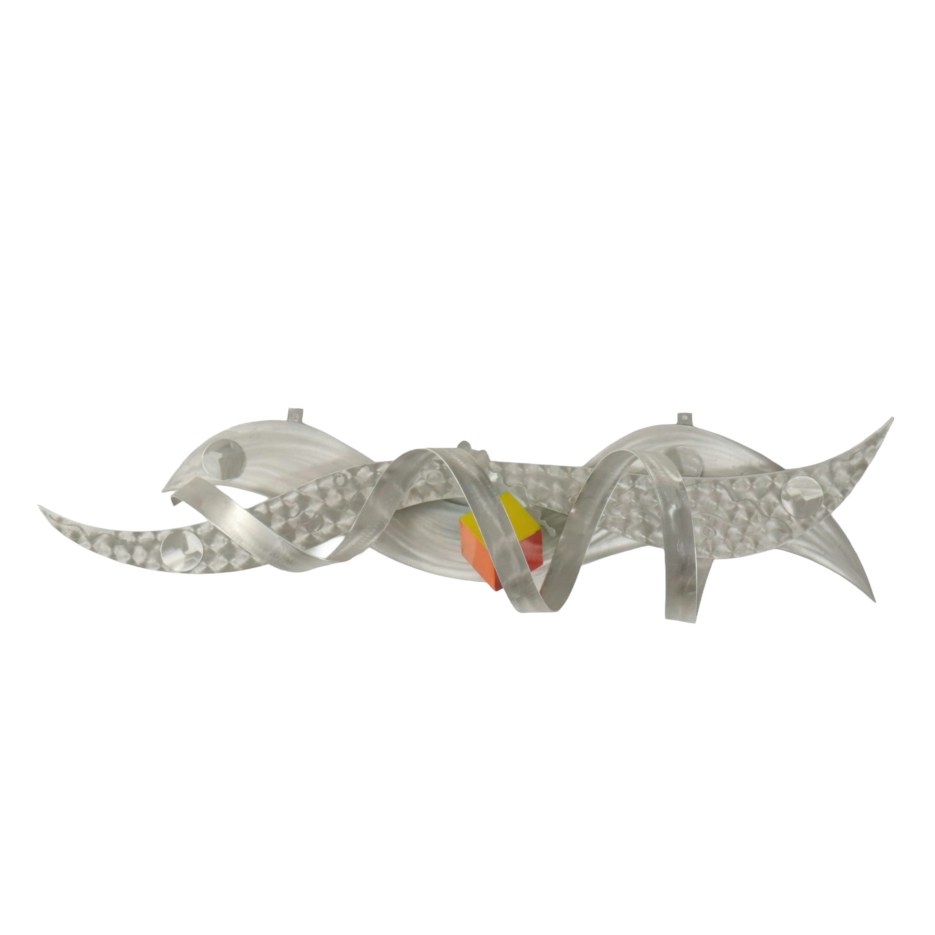 Mac Worthington Abstract Brushed Metal Sculpture, 2020