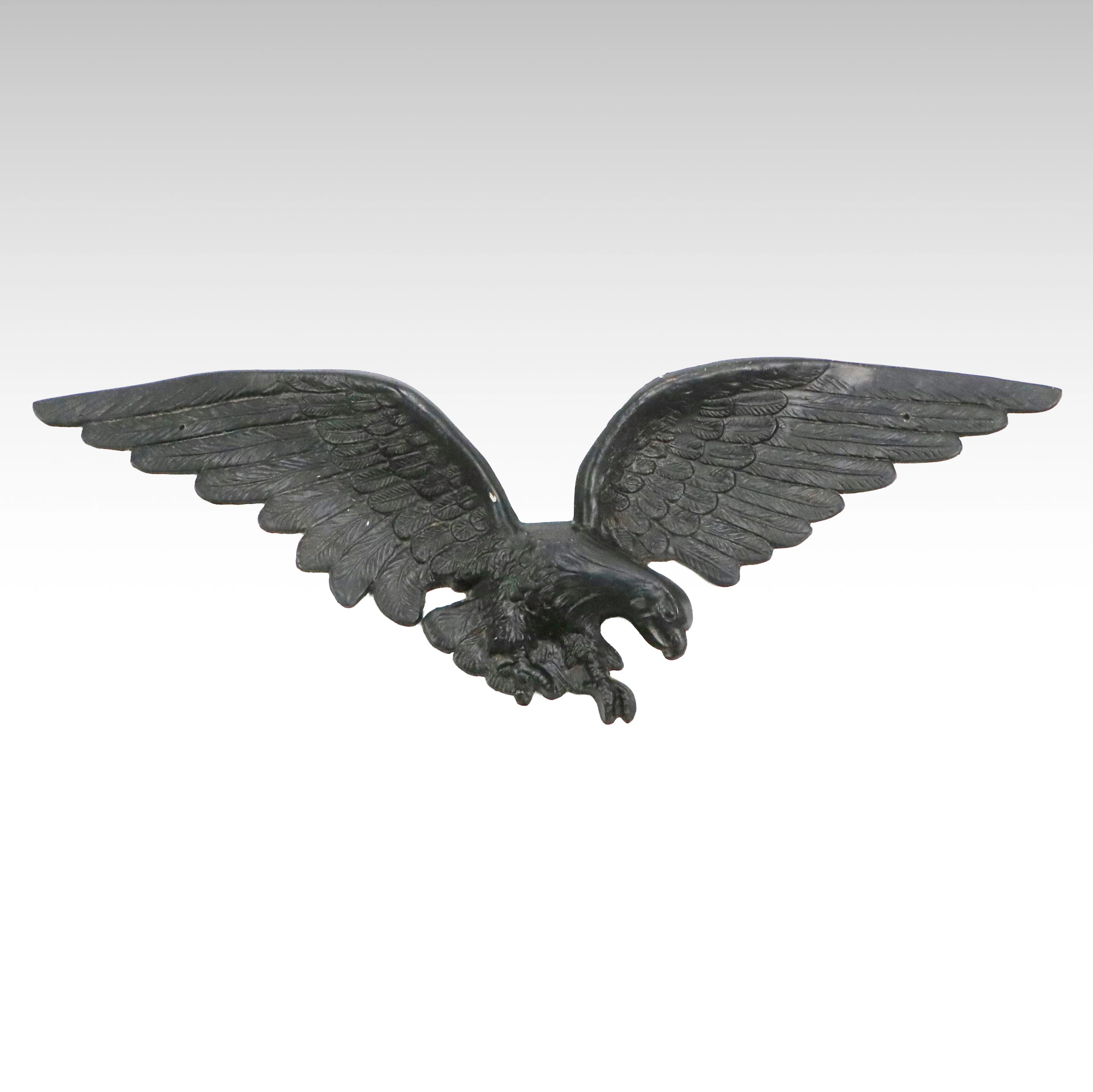 Cast Metal Federal Style Eagle Wall Plaque