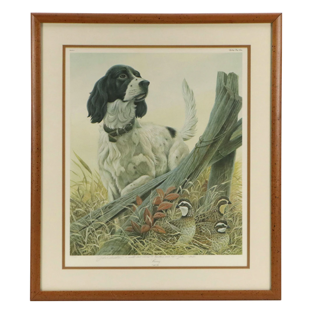 John A. Ruthven Offset Lithograph "Rummy," Circa 1980